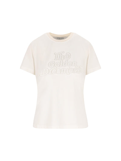 T-Shirt realizzata in viscosa e poliammide. GWP02322 P00211611616 GOLDEN GOOSE 