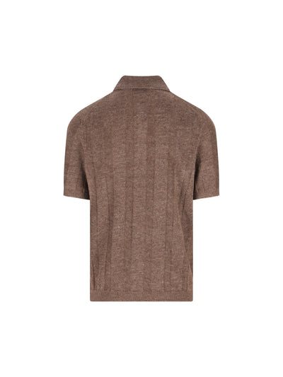 Polo realizzata in lino. M2L707815 CNO22 BRUNELLO CUCINELLI 