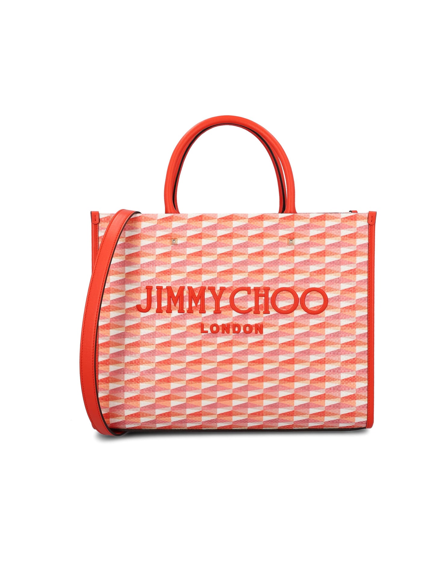 JIMMY CHOO AVENUE M TOTEJXFPAPRIKA/CANDY PINK MIX