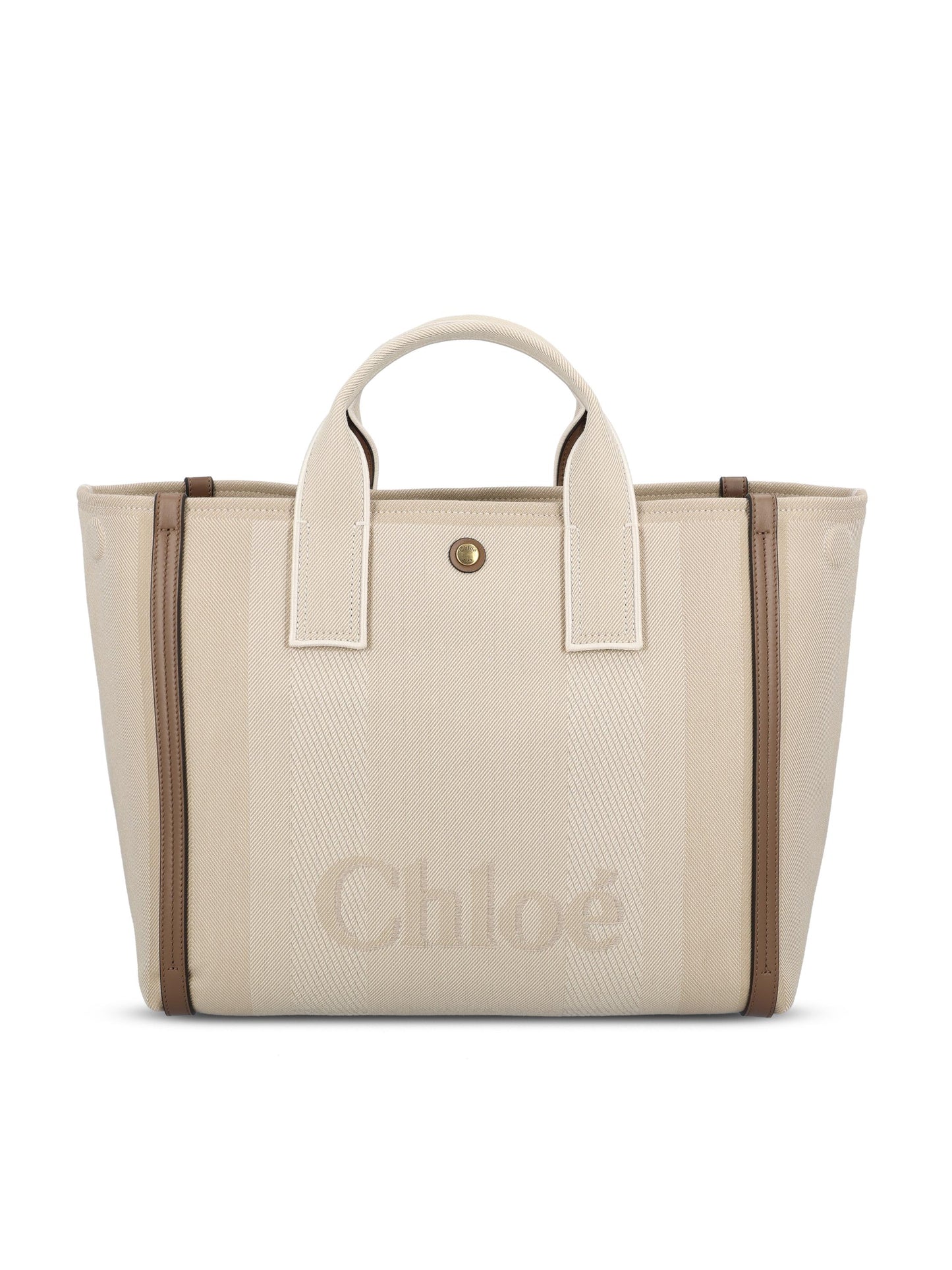 Tote Bag Chloé Carry in tela di cotone. CHC25SS910O65 23N CHLOE' 