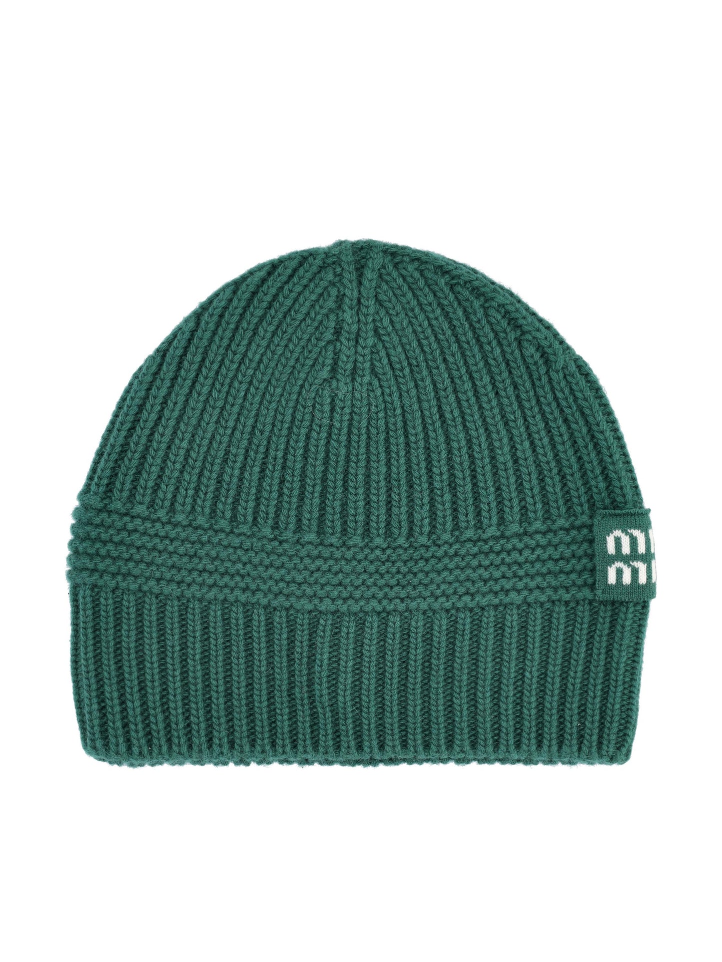 Berretto in Maglia in Cashmere e Lana Vergine 5HC311 2F8SF0L76 MIU MIU 