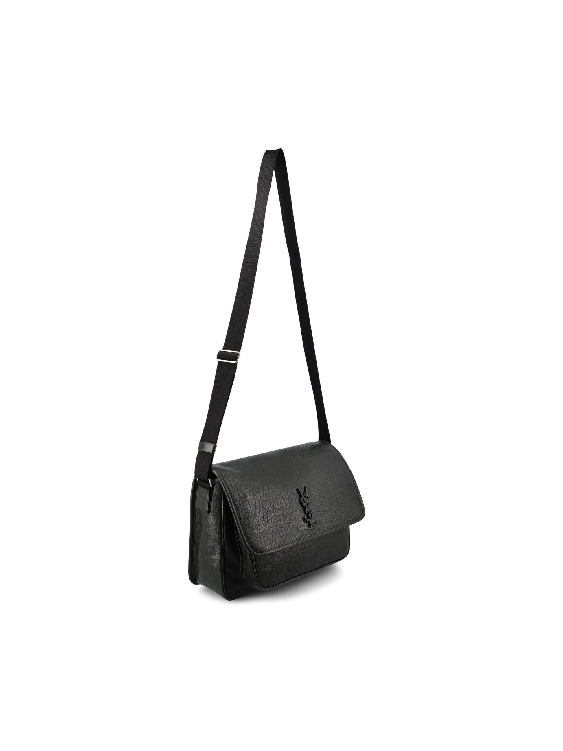 SAINT LAURENT Niki Leather Messenger Bag – - Main Image