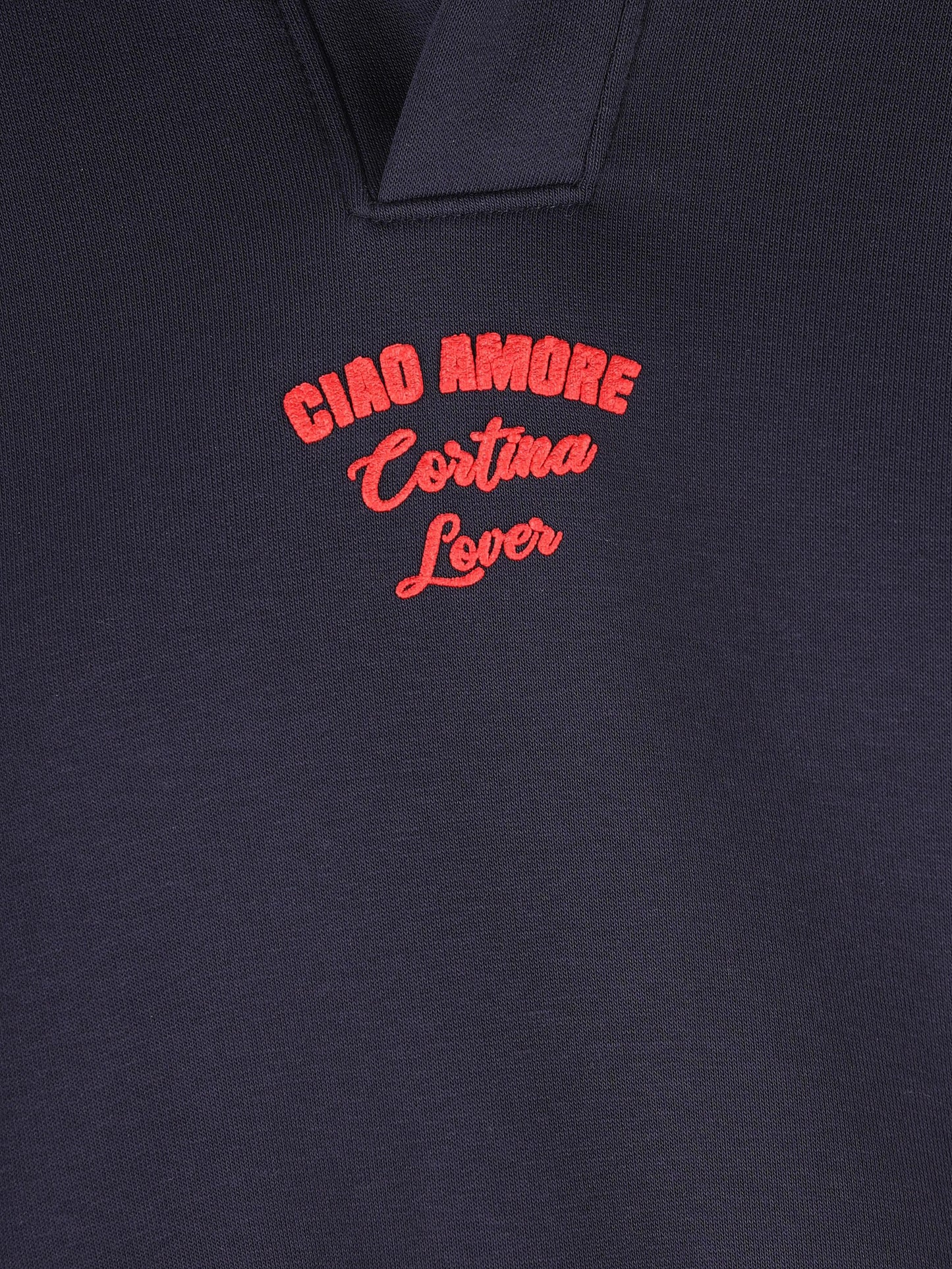Polo in cotone "Ciao Amore Cortina Lover" F25ET1925K 03 GIADA BENINCASA 