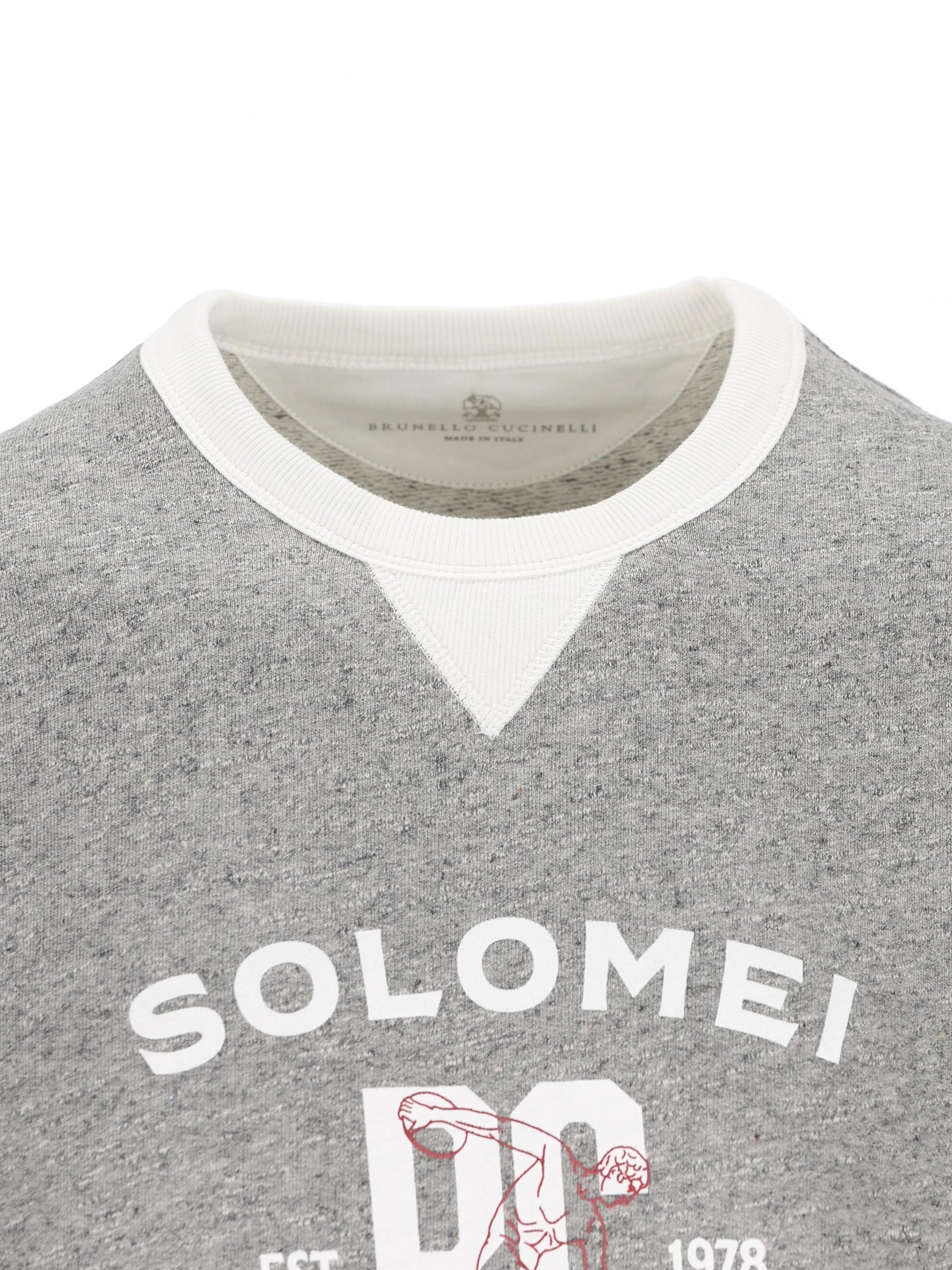 Maglia realizzata in cotone e lino. MR8313378G CDH41 BRUNELLO CUCINELLI 