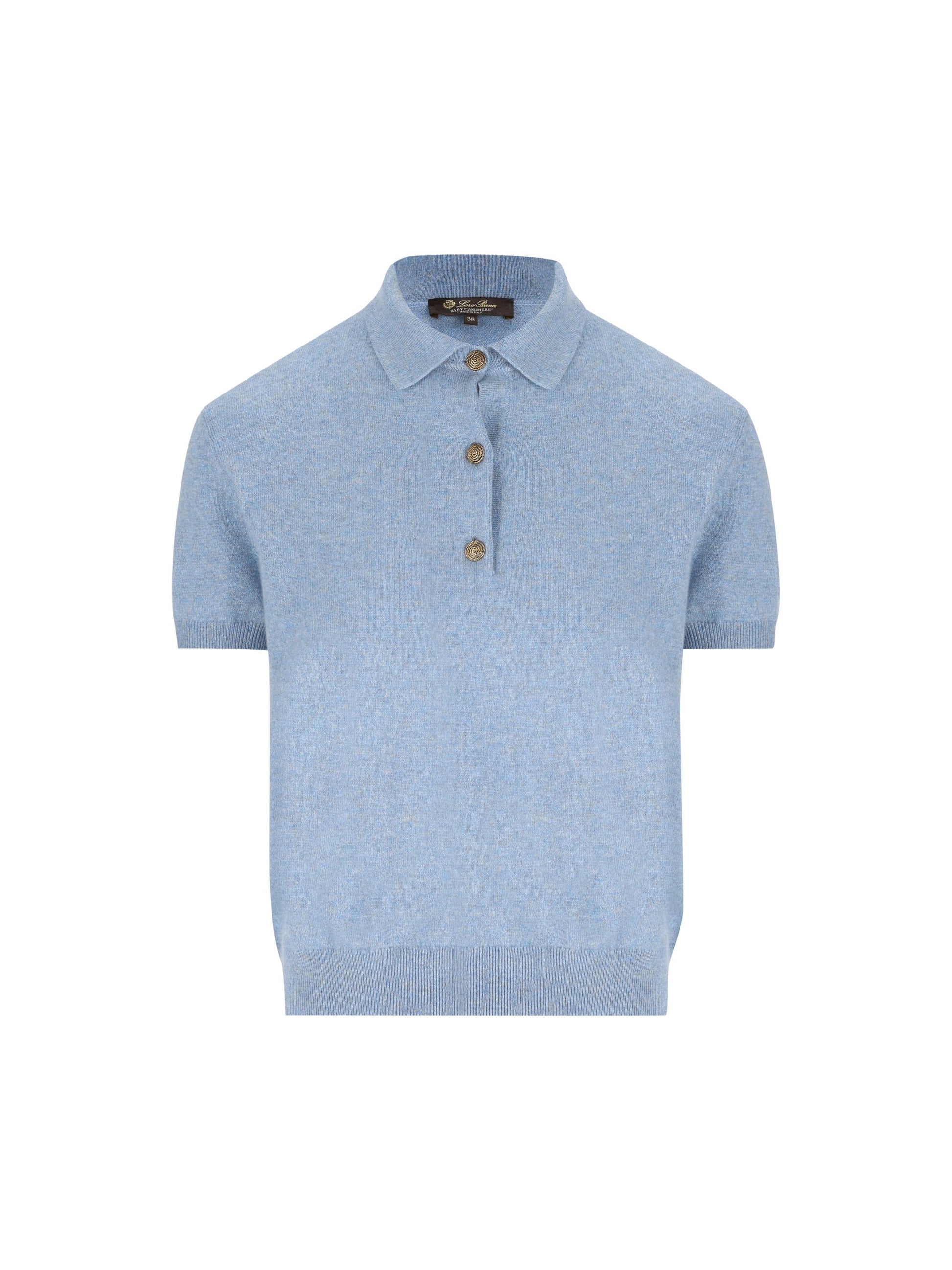 Polo realizzata in baby cashmere. FAQ8646 60NK LORO PIANA 
