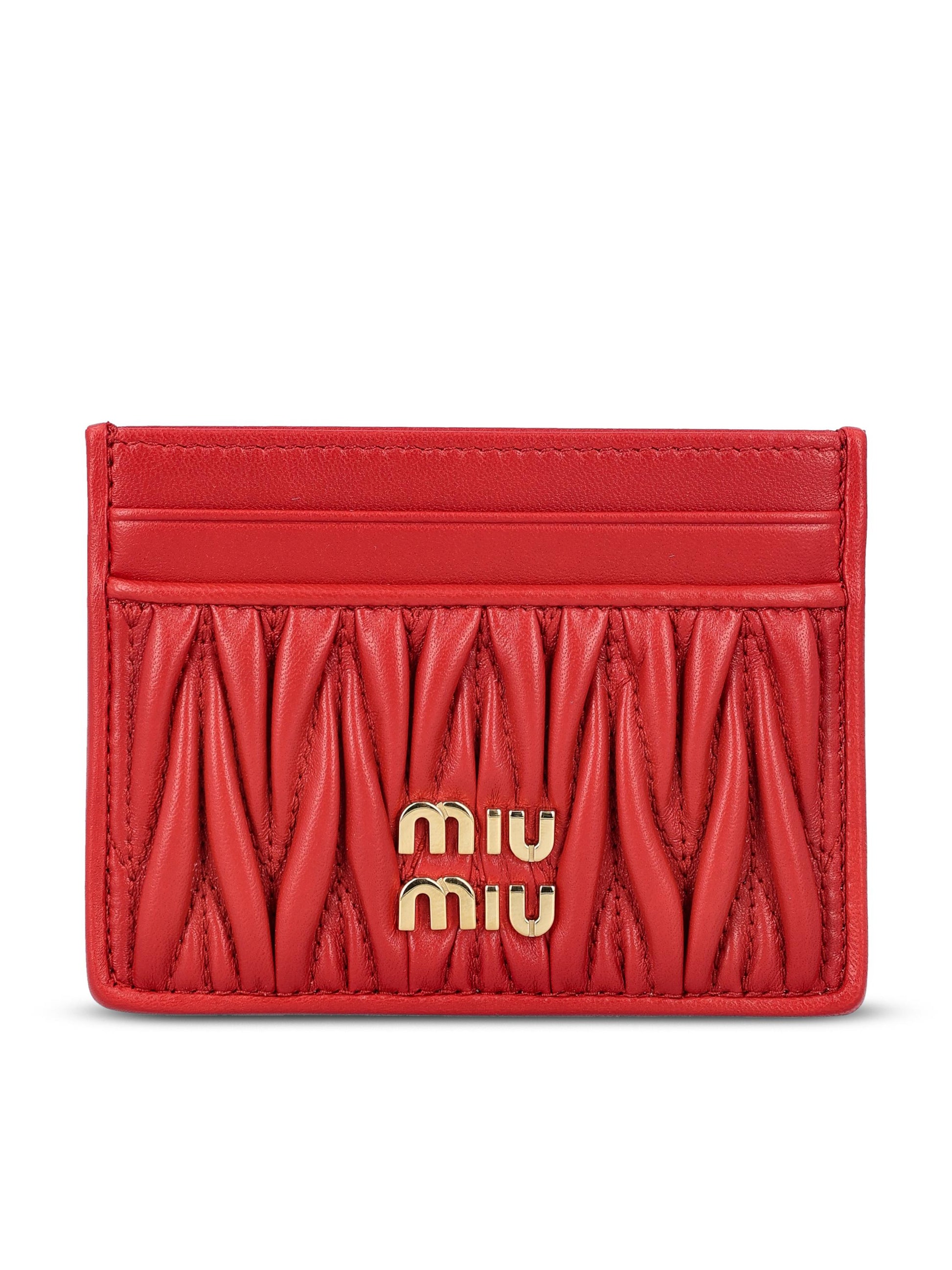 Portacarte realizzato in pelle. 5MC076 AFPPF0011 MIU MIU 