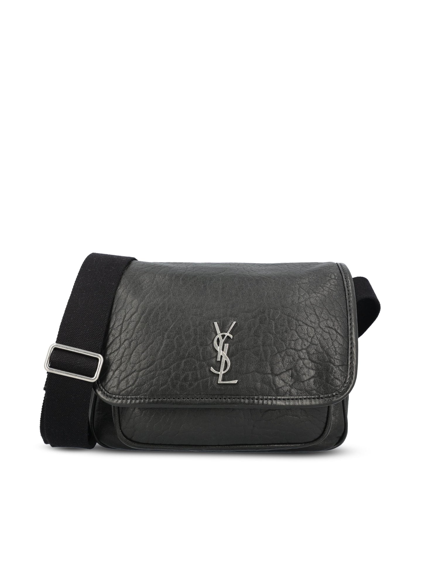 Niki messenger small in pelle di agnello martellata. 776611 AAC3O1000 SAINT LAURENT 