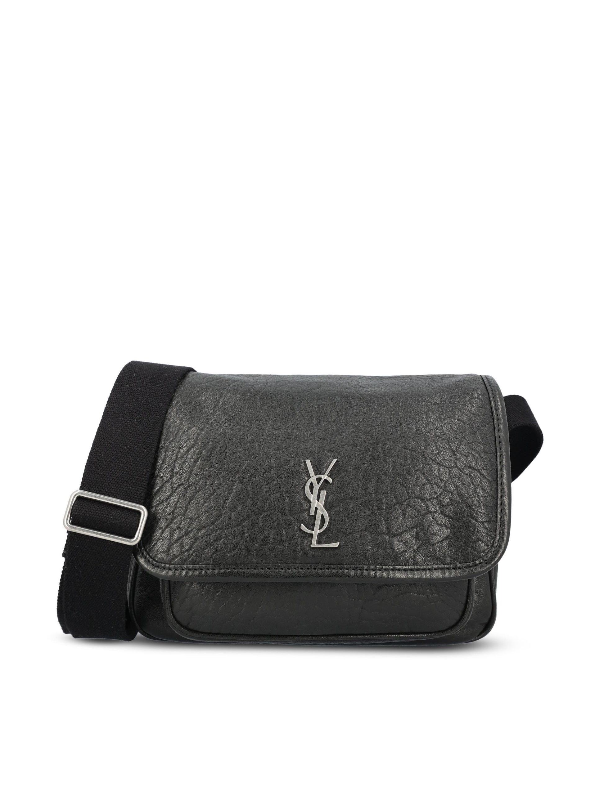 Niki messenger small in pelle di agnello martellata. 776611 AAC3O1000 SAINT LAURENT 