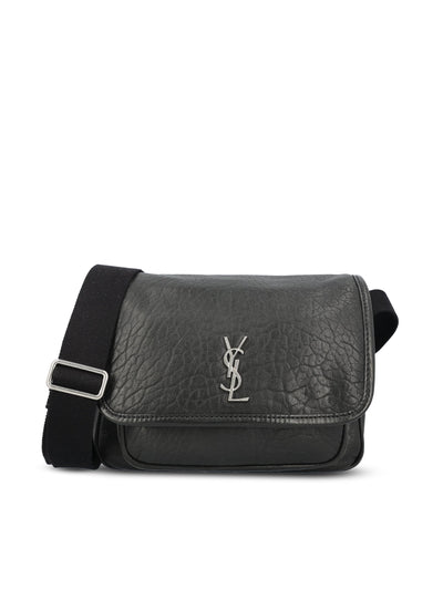 Niki messenger small in pelle di agnello martellata. 776611 AAC3O1000 SAINT LAURENT 