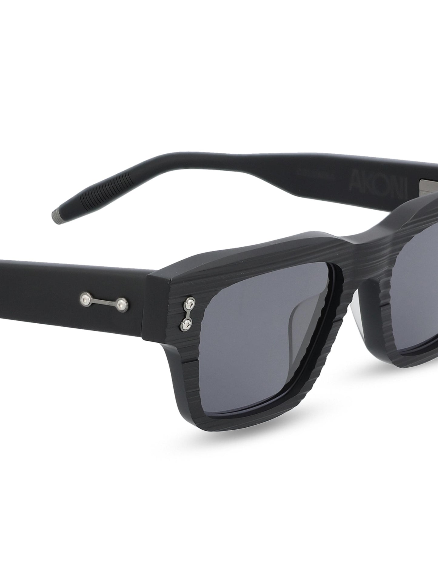 Occhiali da sole in titanio. AKS-100F-50 BLK - BLK AKONI 
