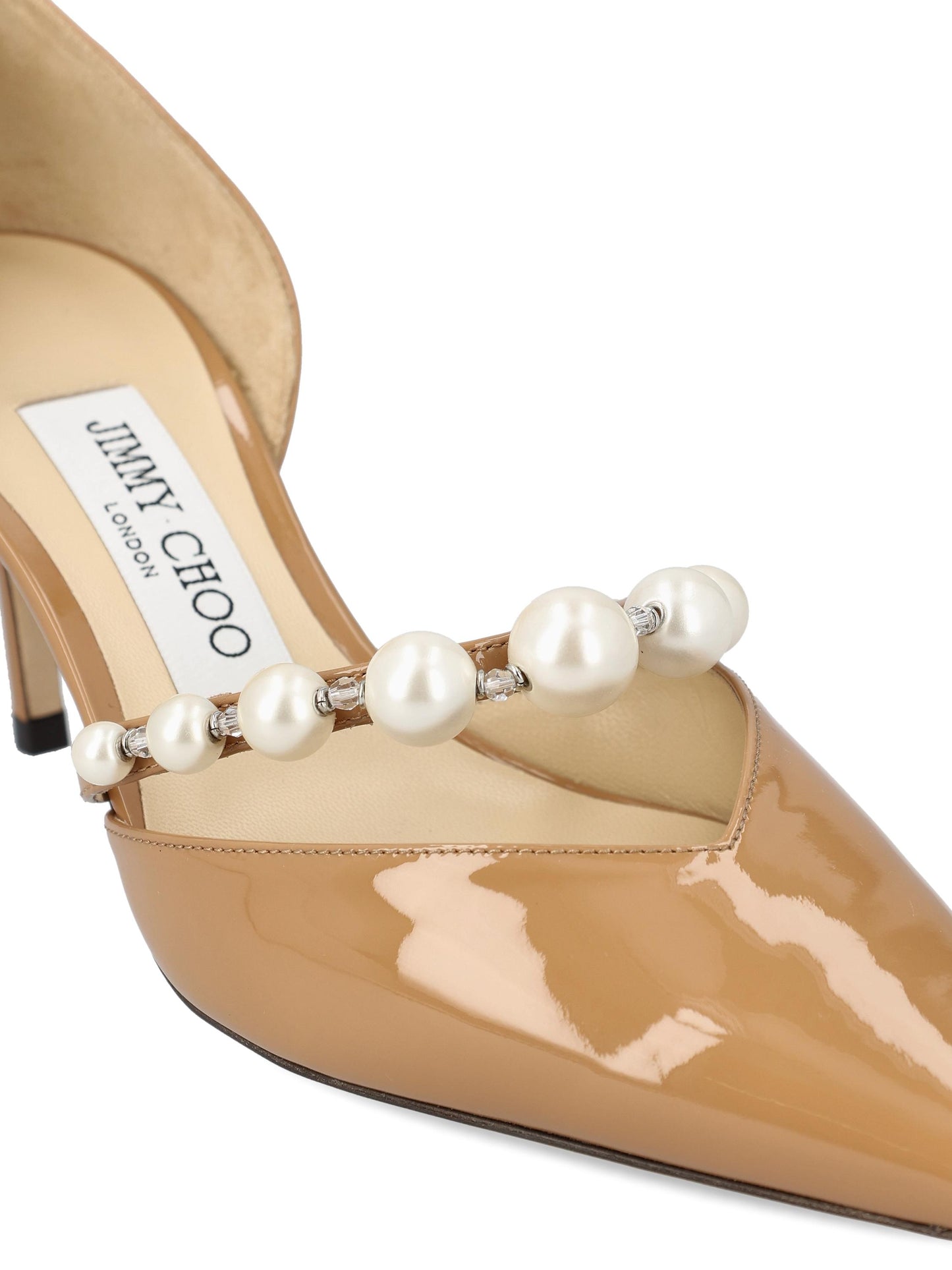 JIMMY CHOO AURELIE 65XKMBISCUIT/WHITE