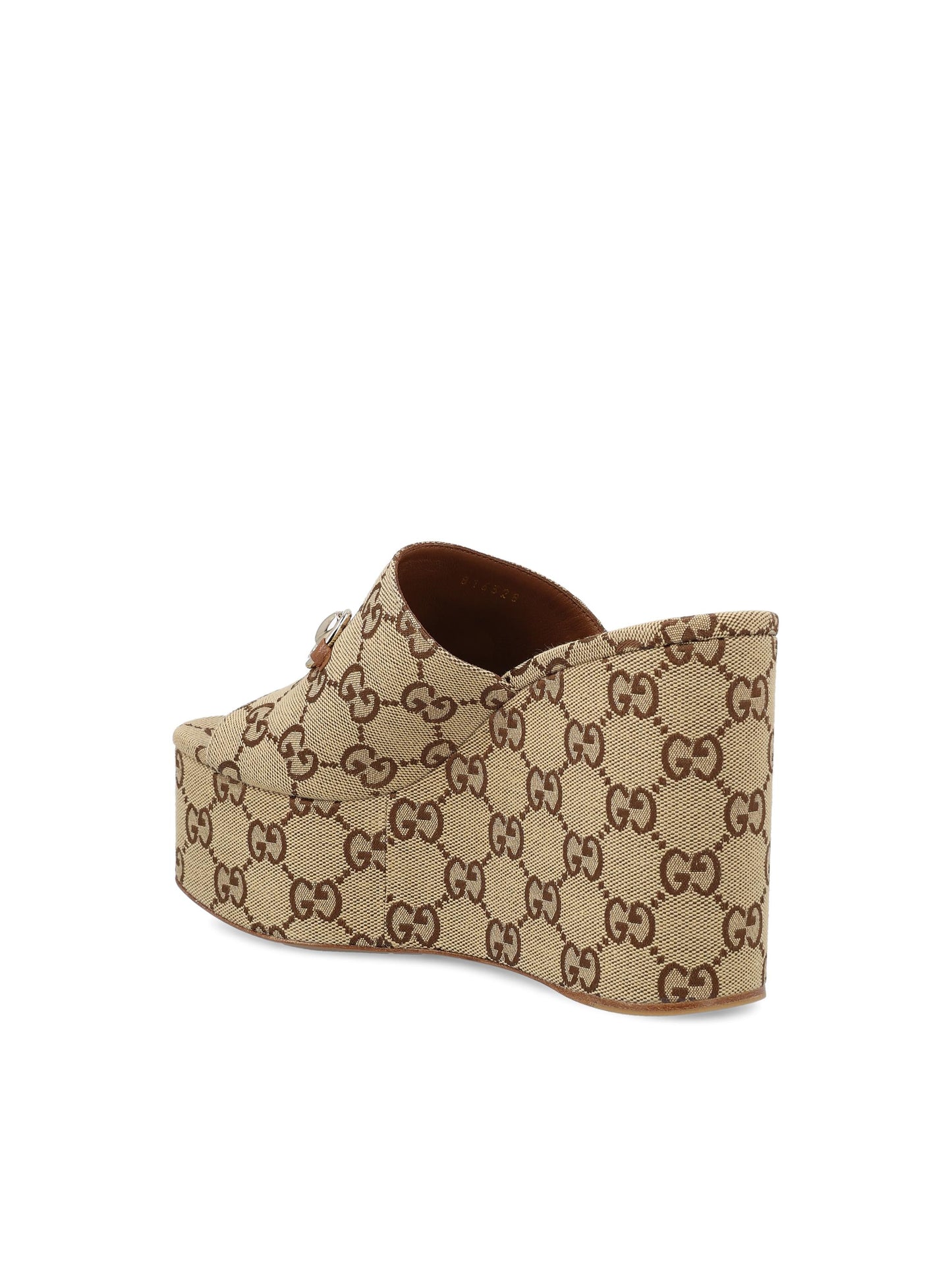 Sandali realizzati in tessuto GG 816328 FAB102547 GUCCI 