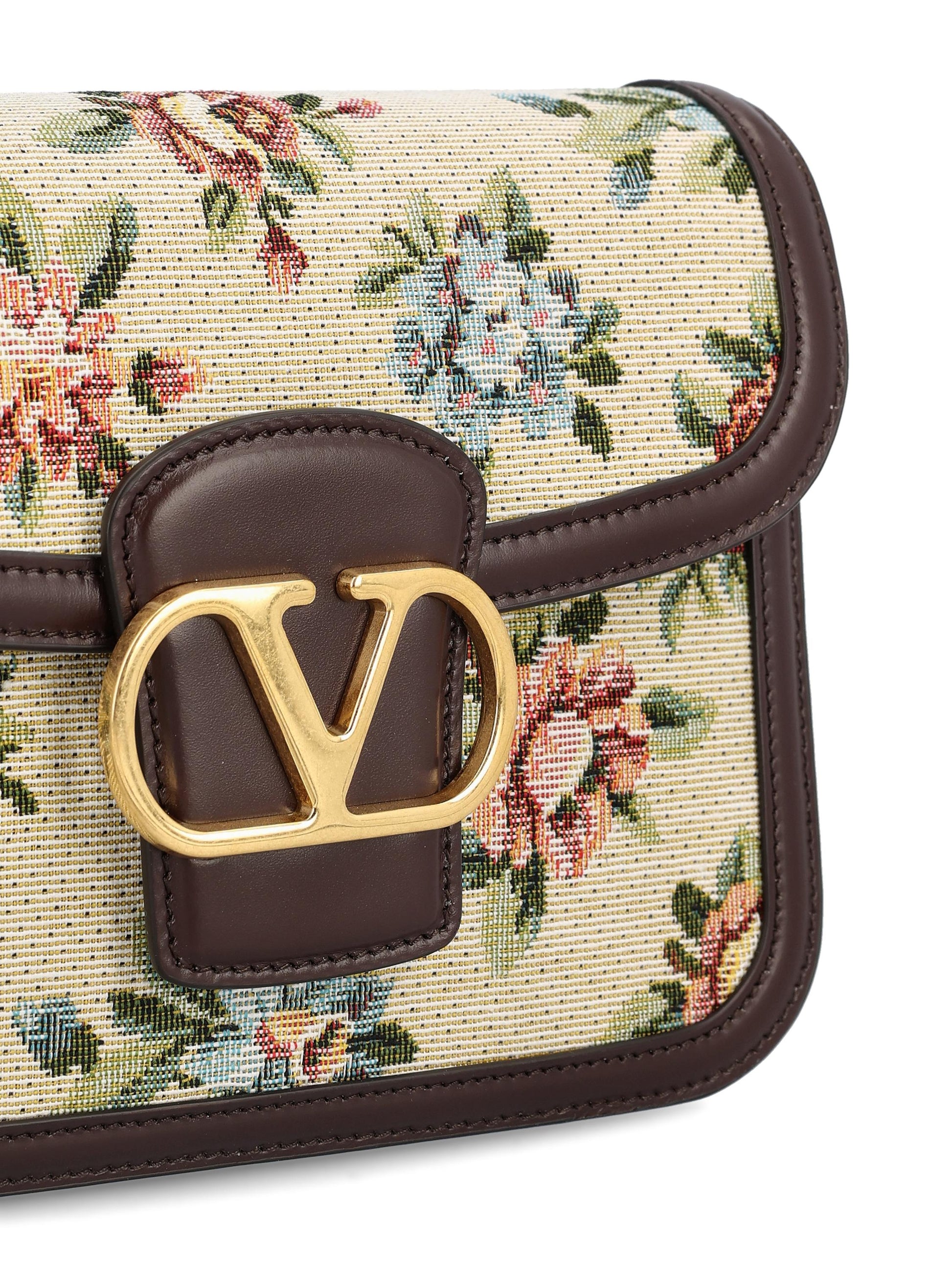 Borsa a spalla Valentino Garavani 9TO5 in tessuto jacquard. 7W2B0R46VRP QNN VALENTINO GARAVANI 