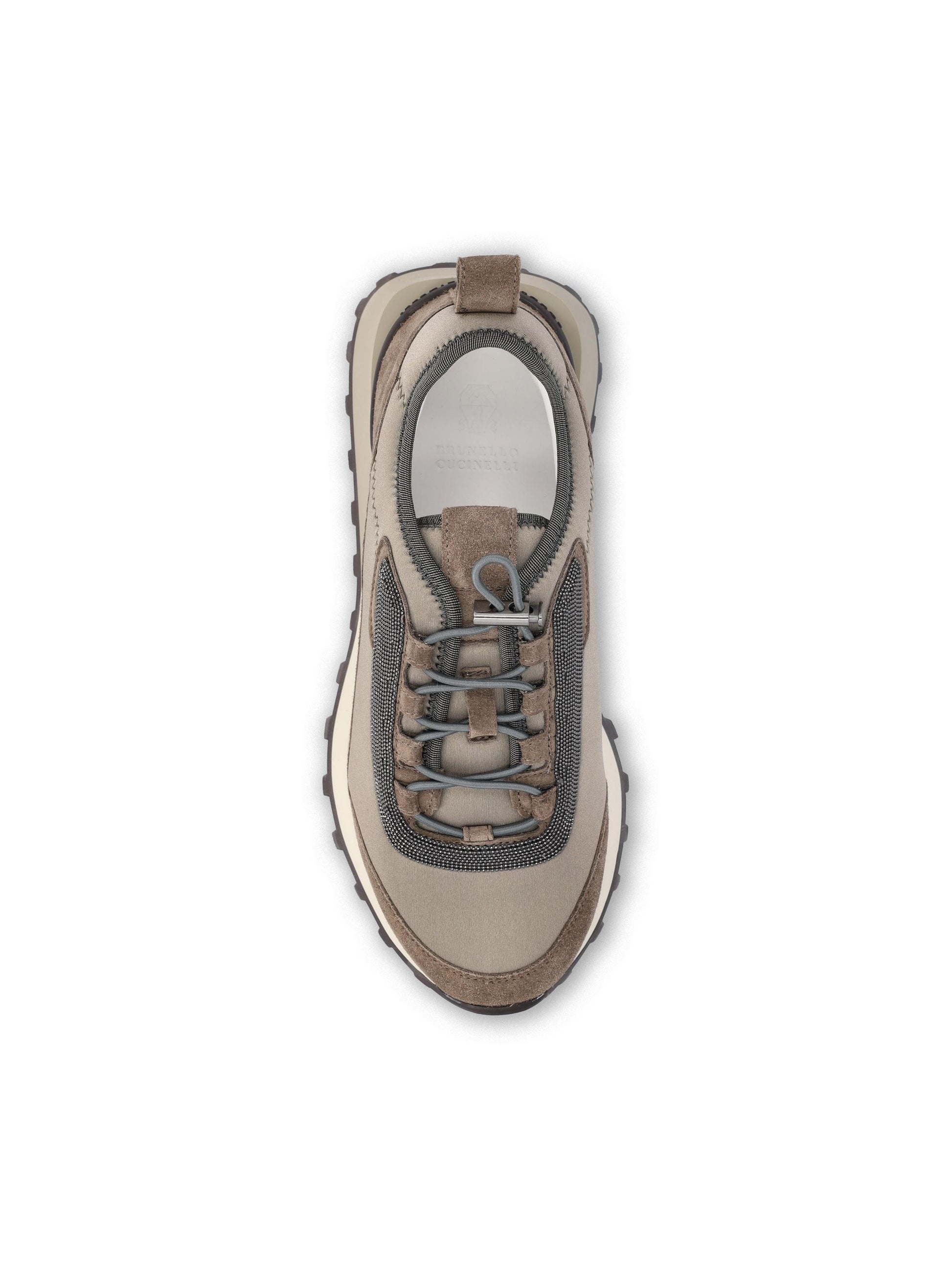 Sneakers realizzate in tessuto tecnico e camoscio. MZSFG3045 C8769 BRUNELLO CUCINELLI 