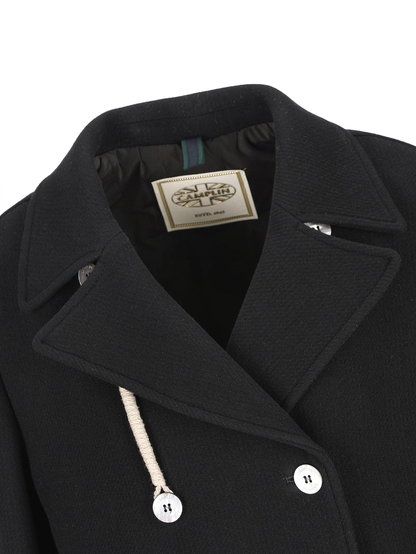 Cappotto realizzato in lana e poliammide. 38320019 TB CAMPLIN 