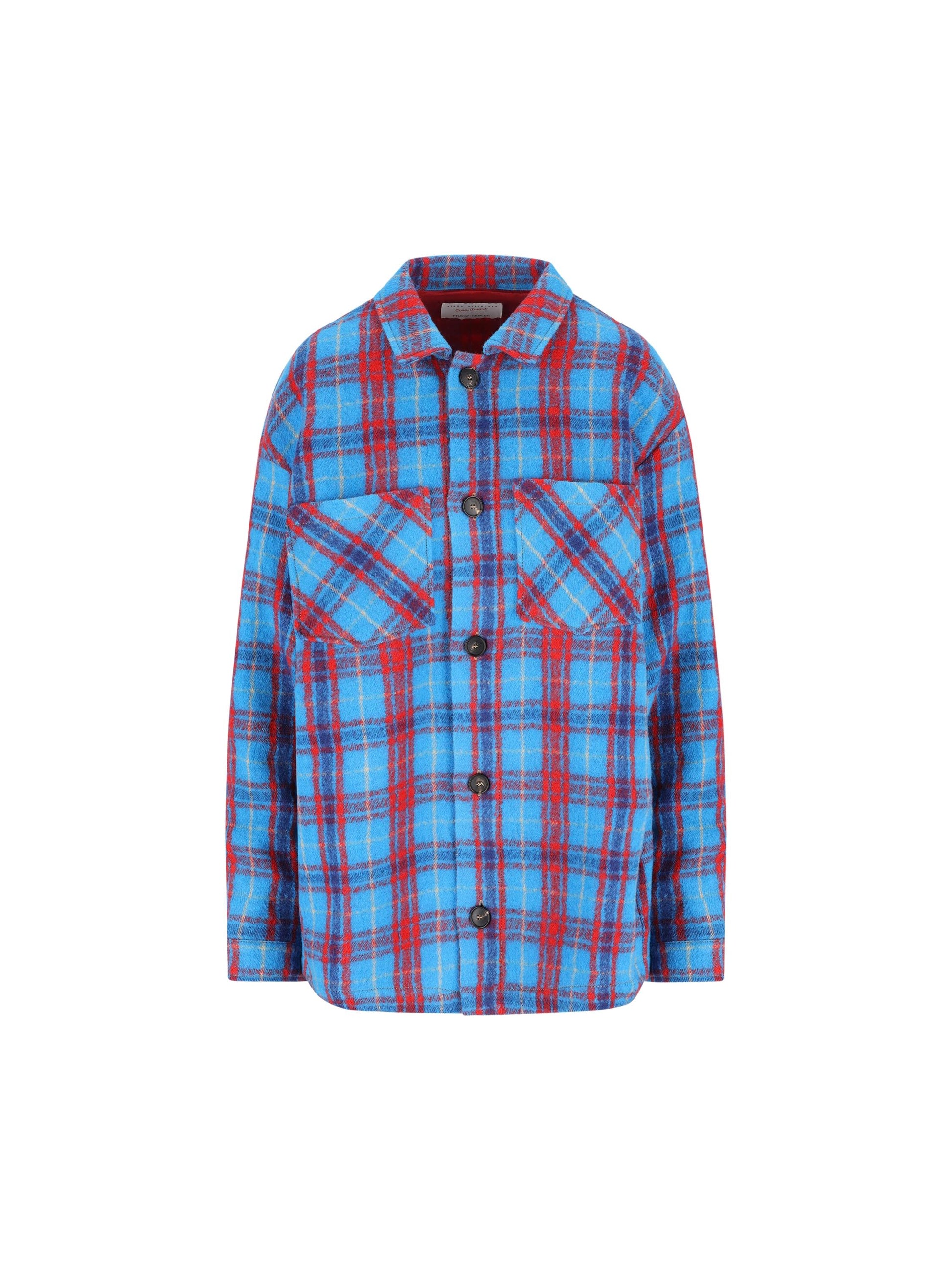 Giacca in lana vergine check "Ciao Amore Cortina Lover" F25TT1133K 11 GIADA BENINCASA 