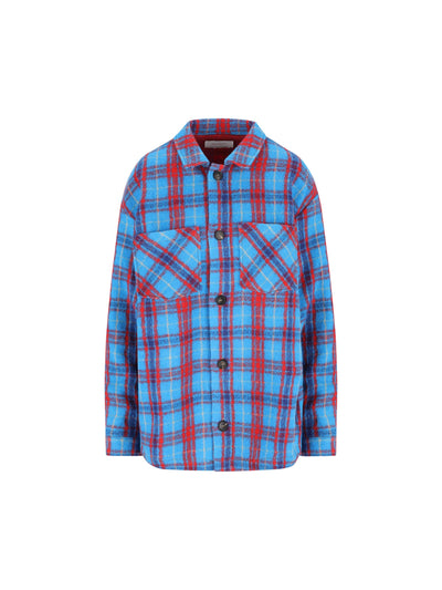 Giacca in lana vergine check "Ciao Amore Cortina Lover" F25TT1133K 11 GIADA BENINCASA 