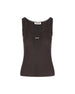 Canotta realizzata in lana vergine. MMV326 18TWF0003 MIU MIU 