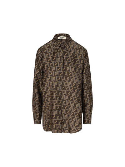 Camicia realizzata in seta. FS8107 A8G3F118W FENDI 