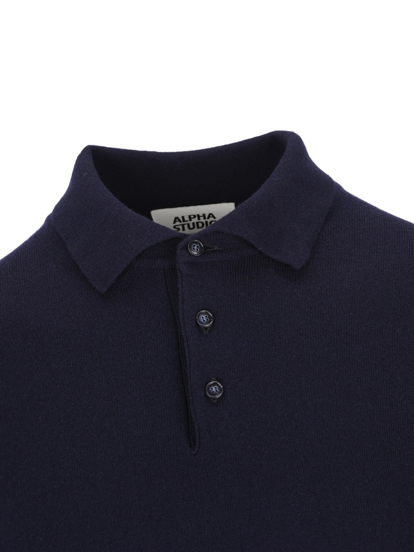 Polo realizzata in cashmere 3153B 1001 ALPHA STUDIO 