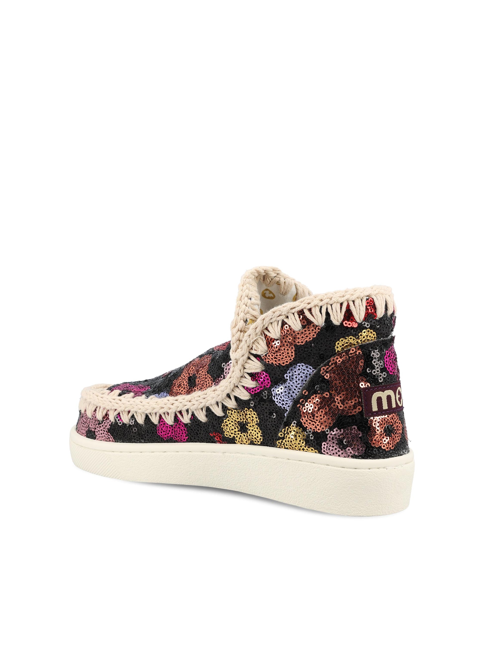 Sneakers con tomaia in paillettes. SW211057G SSBL MOU 