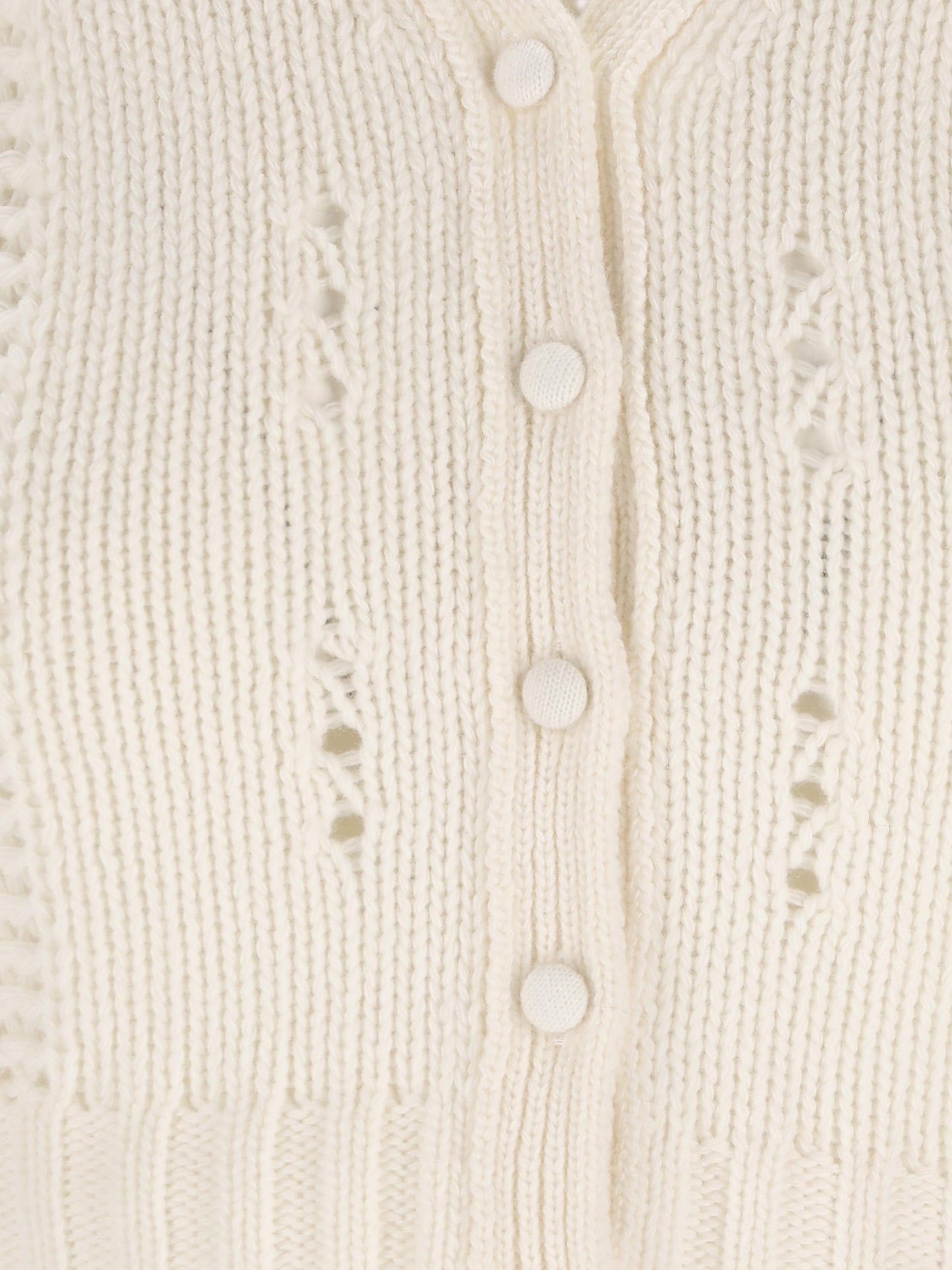 Cardigan realizzato in lana e cashmere. CH25WMC05590 107 CHLOE' 