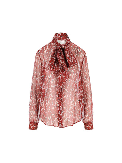 Camicia realizzata in seta. 842861 Y4J359477 SAINT LAURENT 