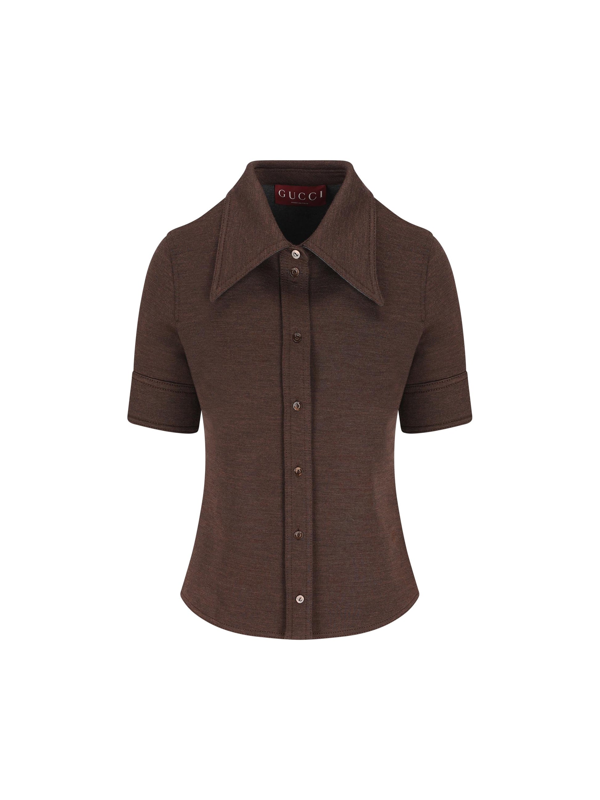 Camicia realizzata in cotone e lana. 836442 Z7AXV2063 GUCCI 