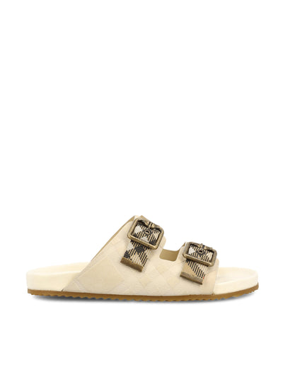 Sandali realizzati in pelle di vitello scamosciata. 8118612 C2918 BURBERRY 