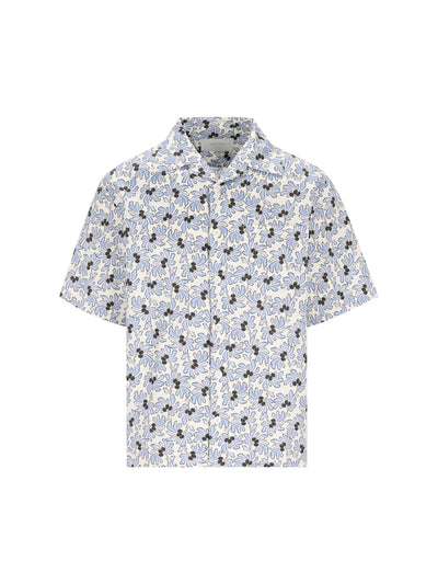 Camicia bowling stampata in misto cotone UCS414 19GUF0EL0 PRADA 