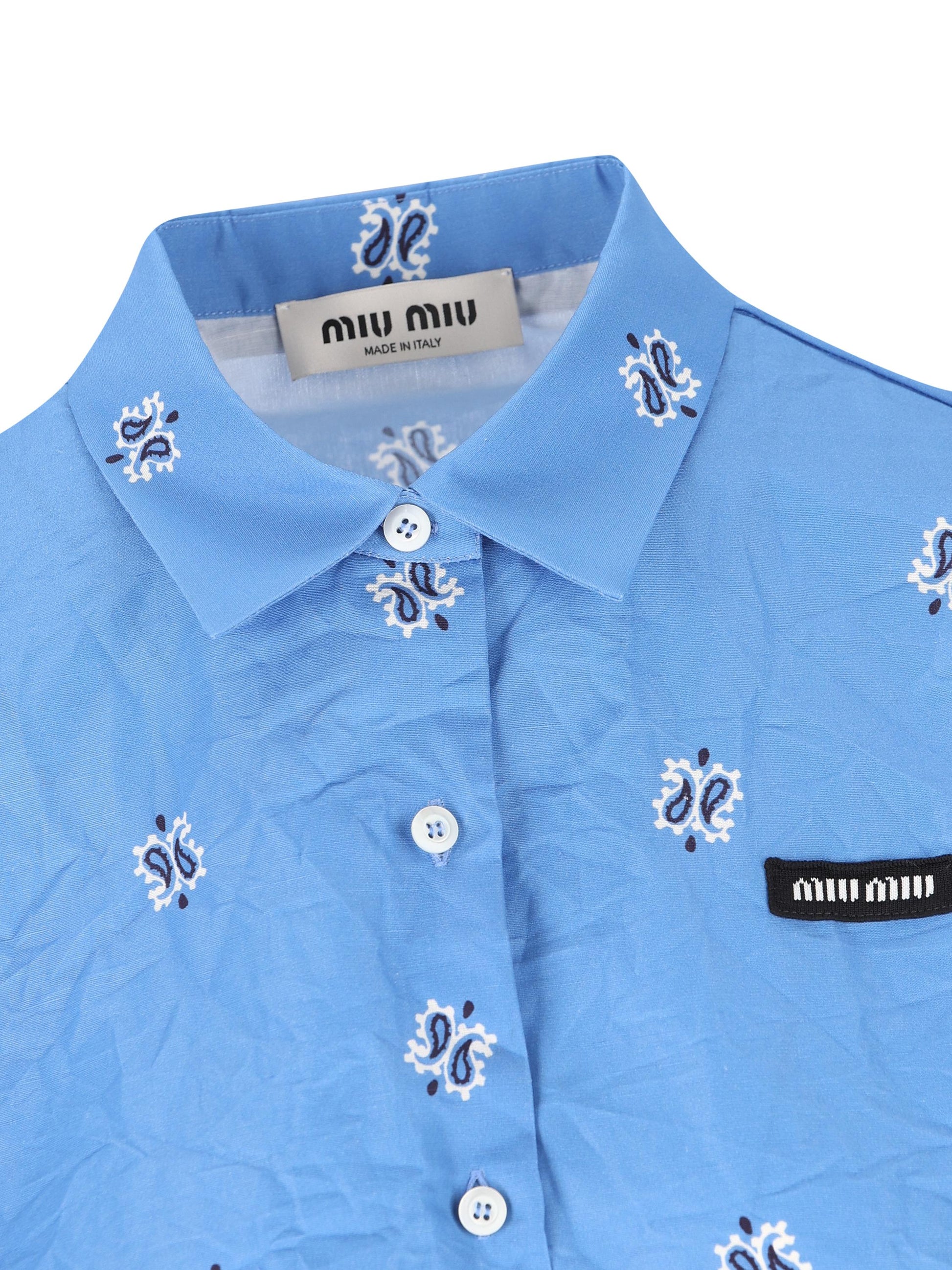 Camicia realizzata in cotone. MK1951 17XXF061M MIU MIU 