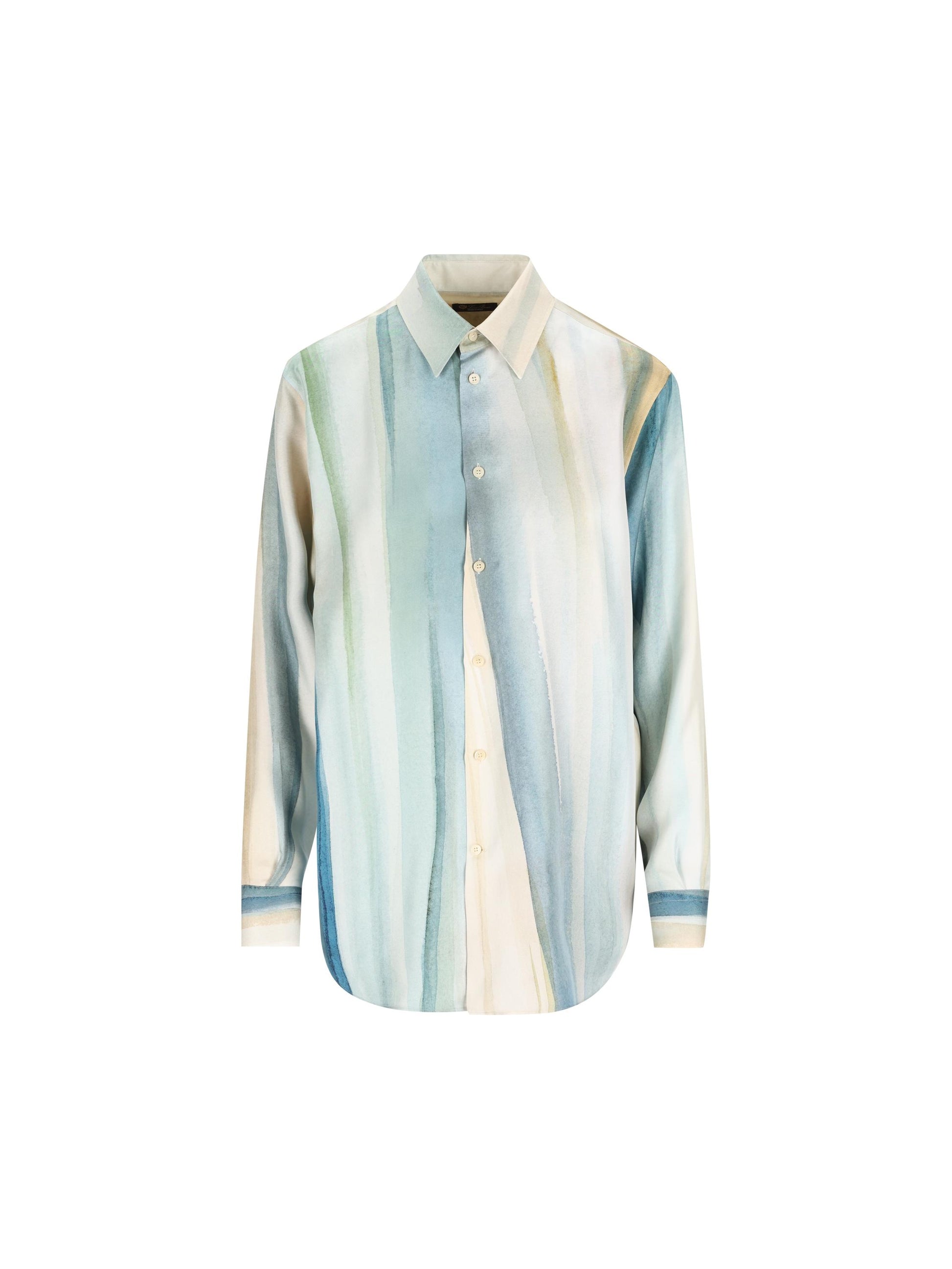 Camicia realizzata in seta. FAQ9088 T1Y0 LORO PIANA 