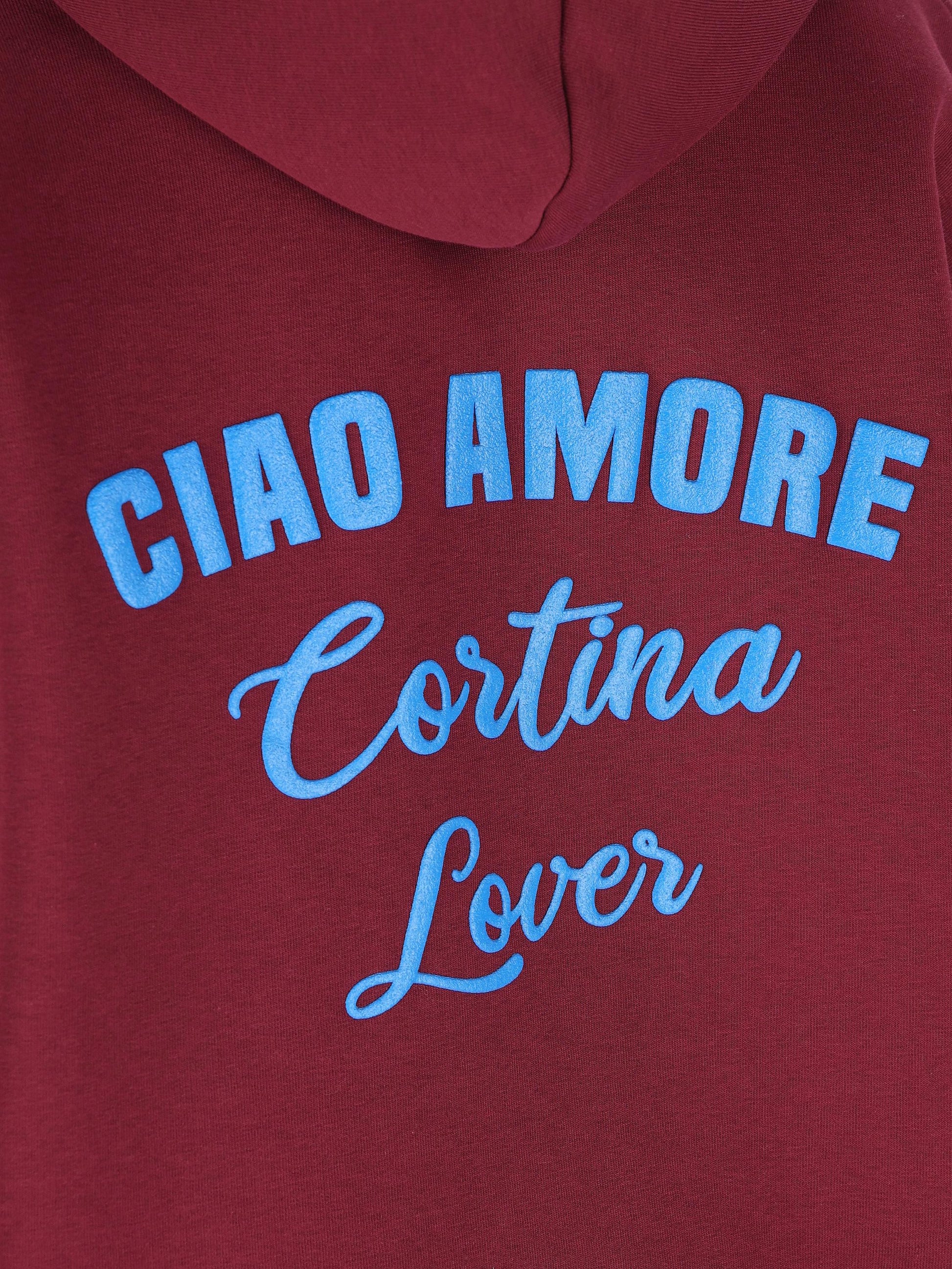 Felpa con cappuccio Ciao Amore Cortina Lover F25ET2322K 33 GIADA BENINCASA 