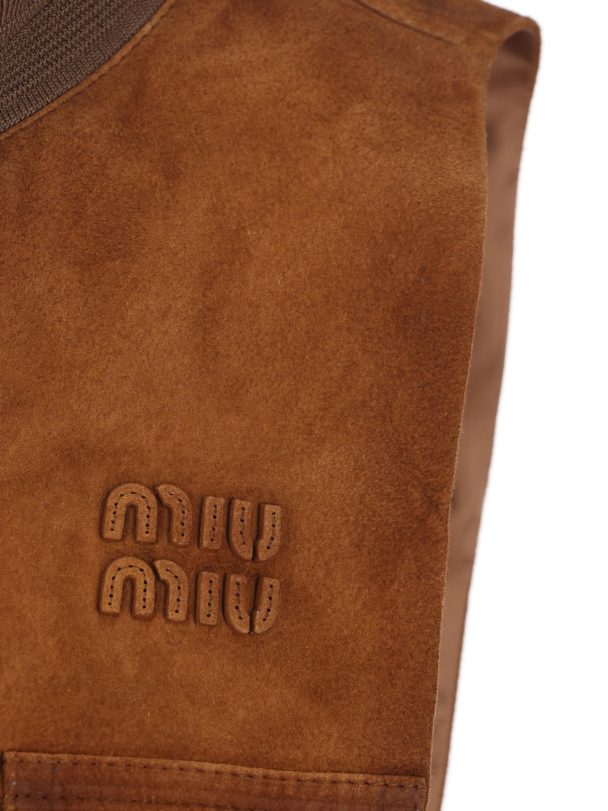 Gilet realizzato in pelle di agnello. MPT318 19MLF0046 MIU MIU 