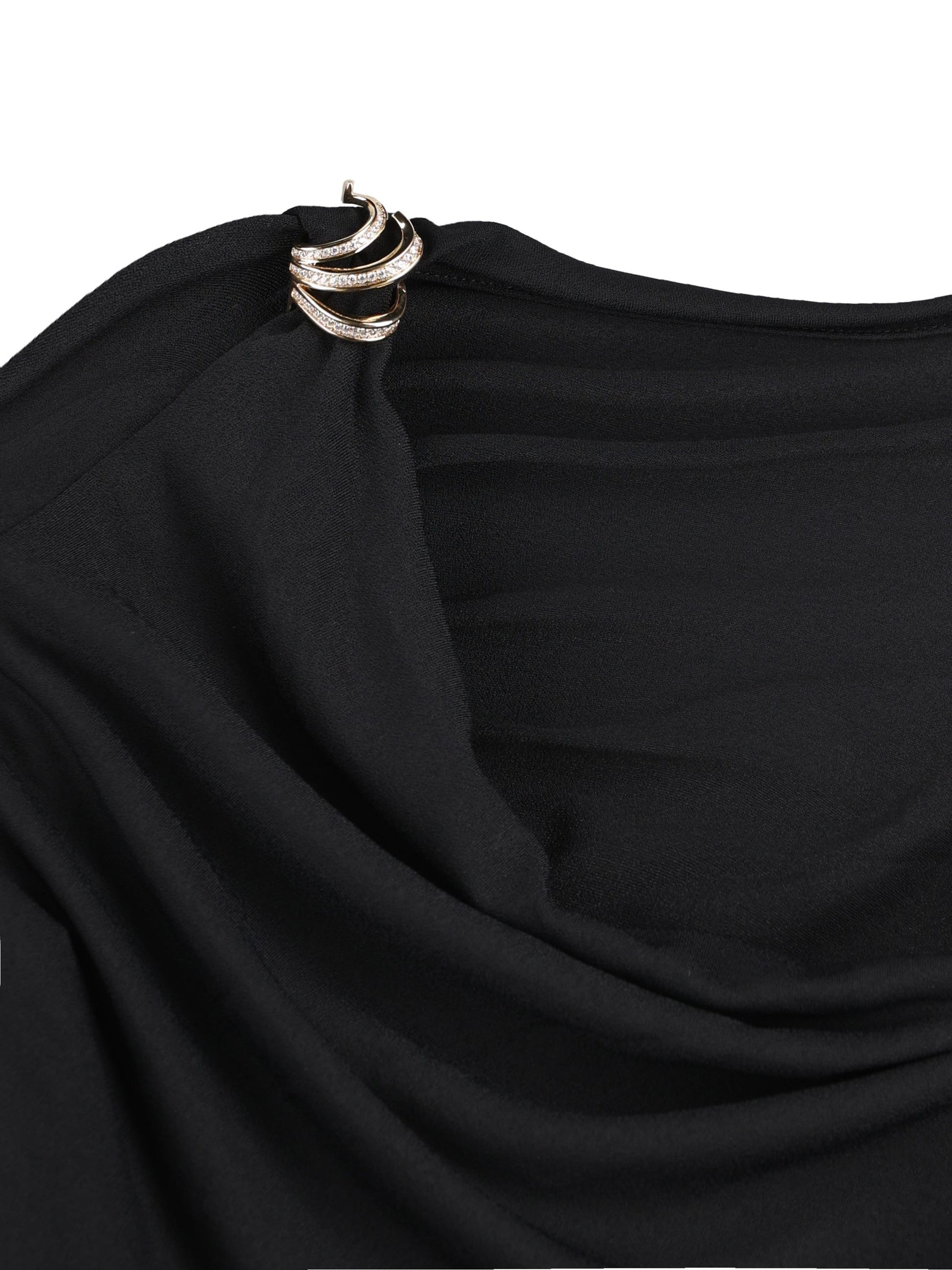 Abito in jersey crêpe con drappeggi 13H762 788322001 SALVATORE FERRAGAMO 