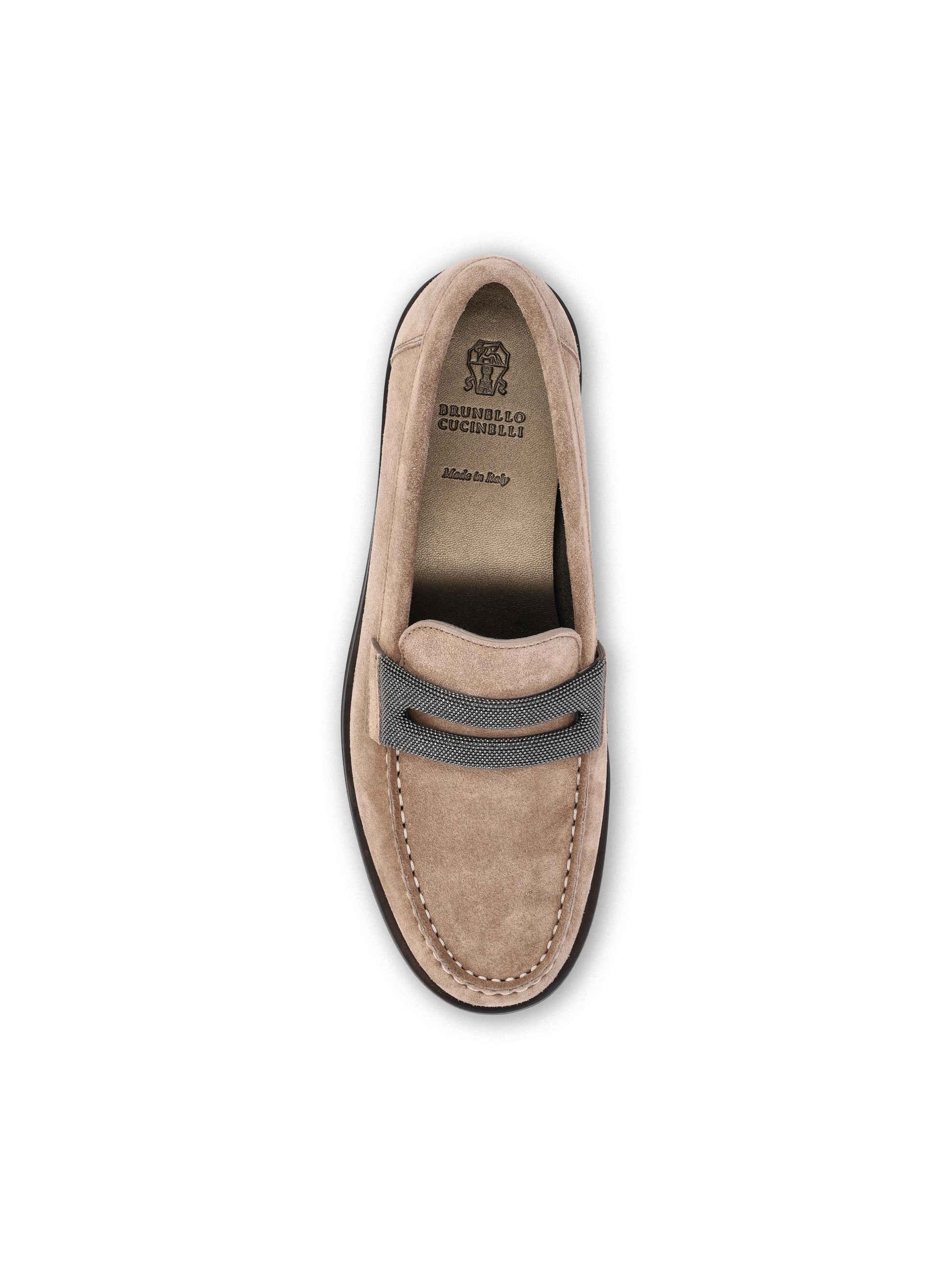 Mocassini realizzati in camoscio. MZSFG3237 C8849 BRUNELLO CUCINELLI 