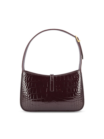 Borsa LE 5 À 7 in vernice goffrata coccodrillo. 657228 AAGKR6581 SAINT LAURENT 