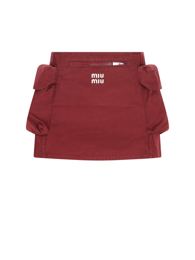 Gonna realizzata in cotone. MG2610 19CVF0399 MIU MIU 