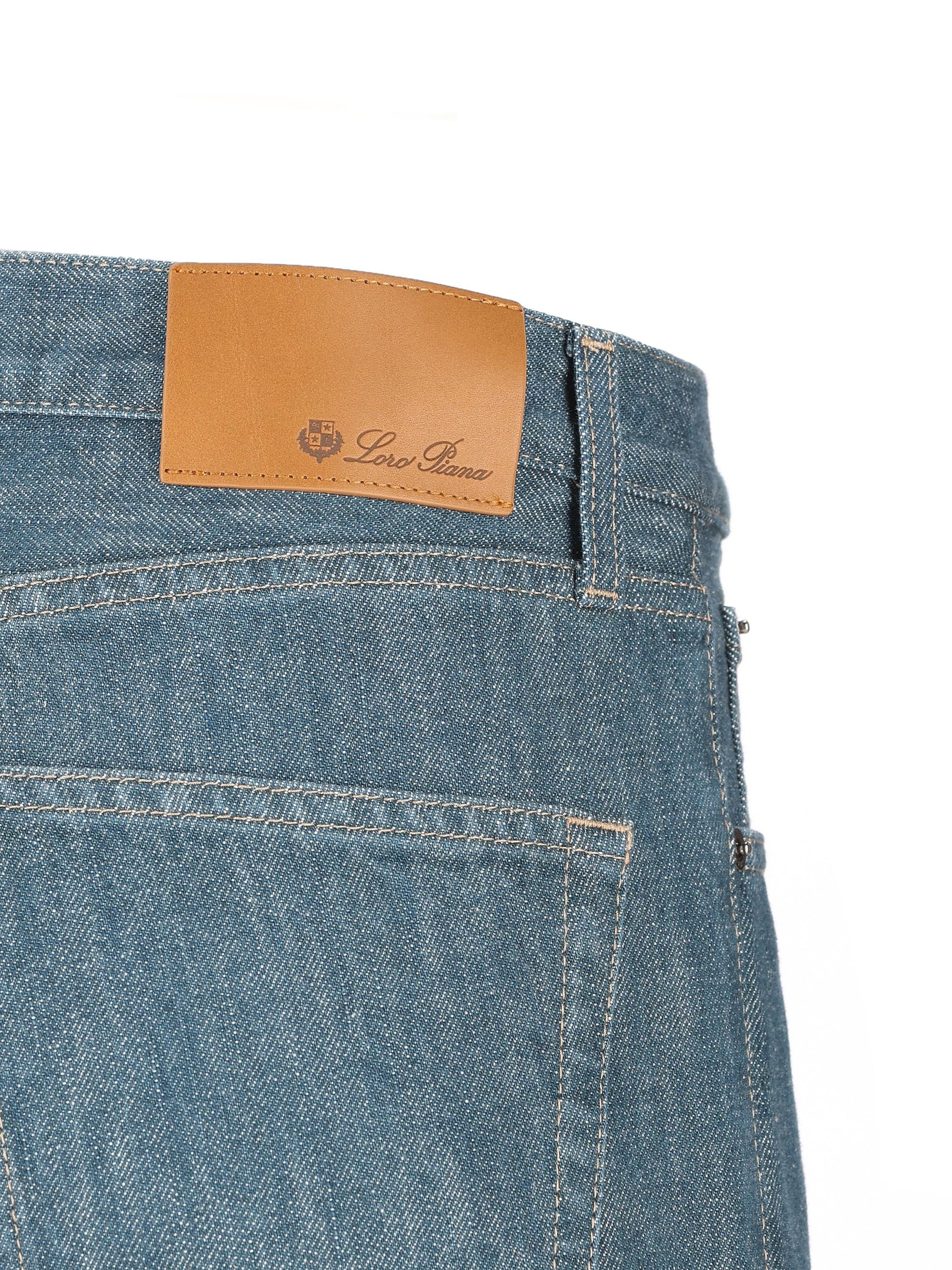 Pantalone realizzato in cotone. FAQ8560 W1KR LORO PIANA 