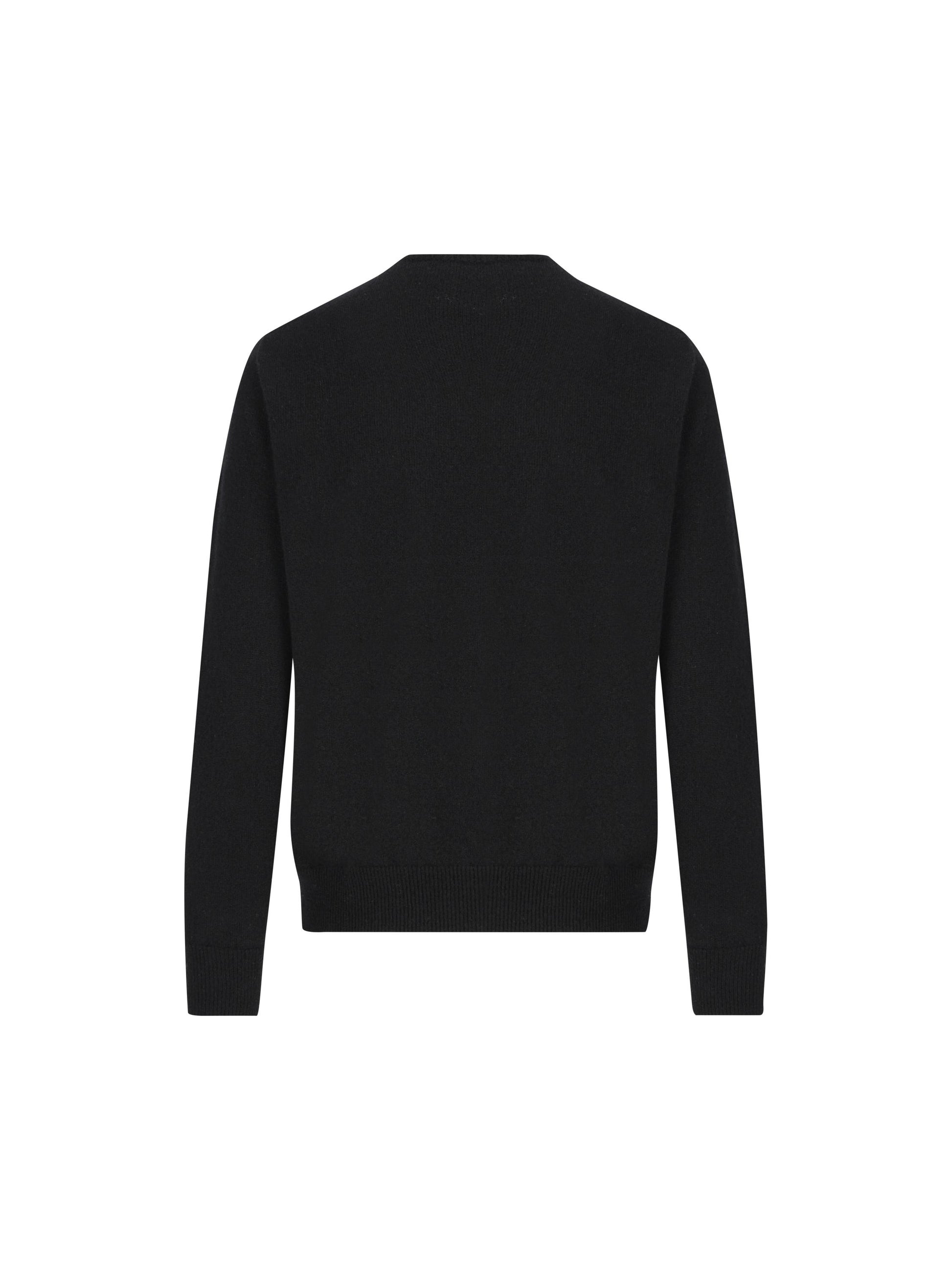 Maglia realizzata in cashmere. V34600 NERO VANISE' 