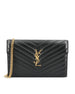 Pochette con catena Cassandre in pelle di agnello 377828 AAA441000 SAINT LAURENT 