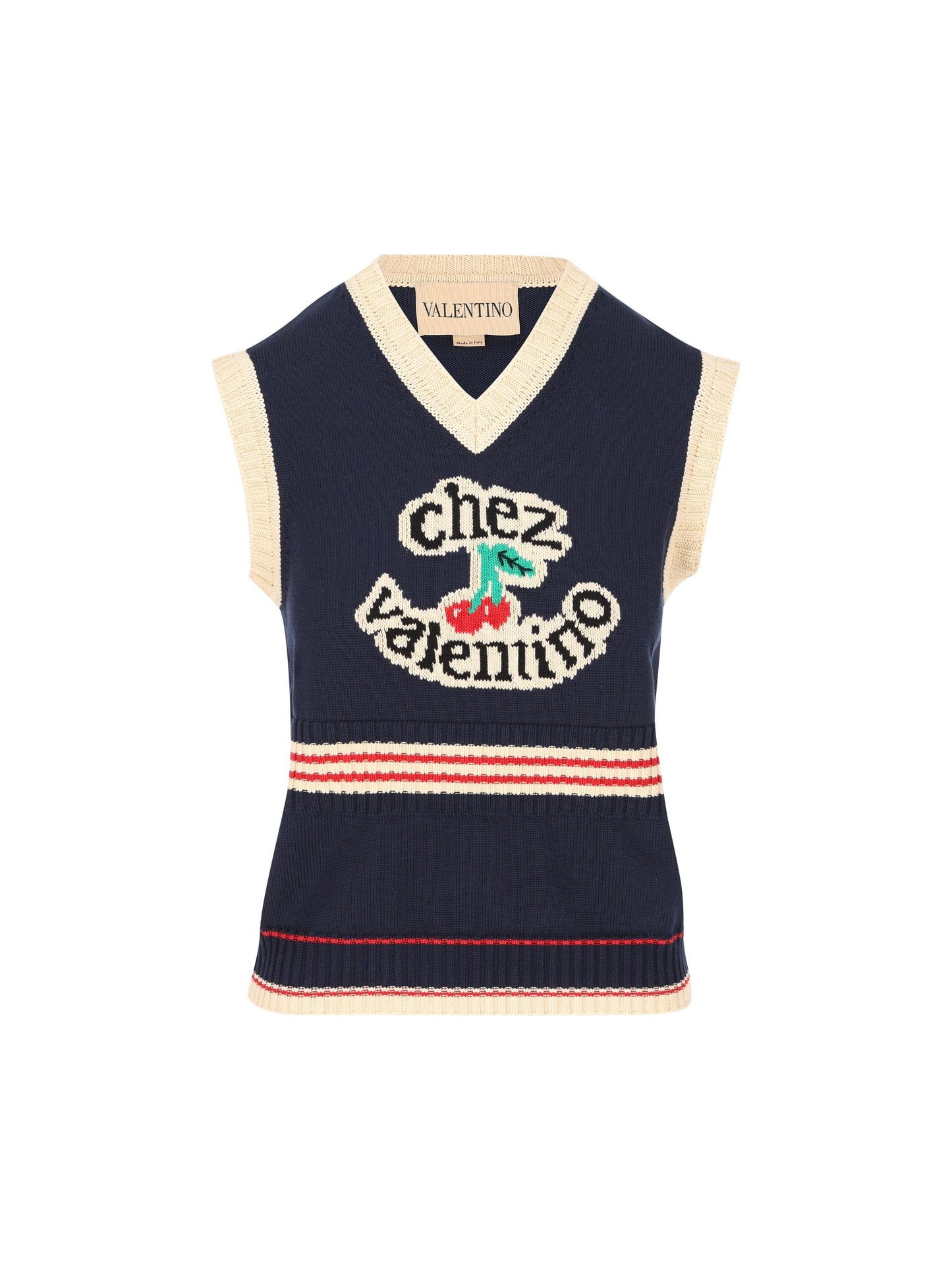 Gilet realizzato in cotone. 7B3KM06E9HM 0W6 VALENTINO GARAVANI 