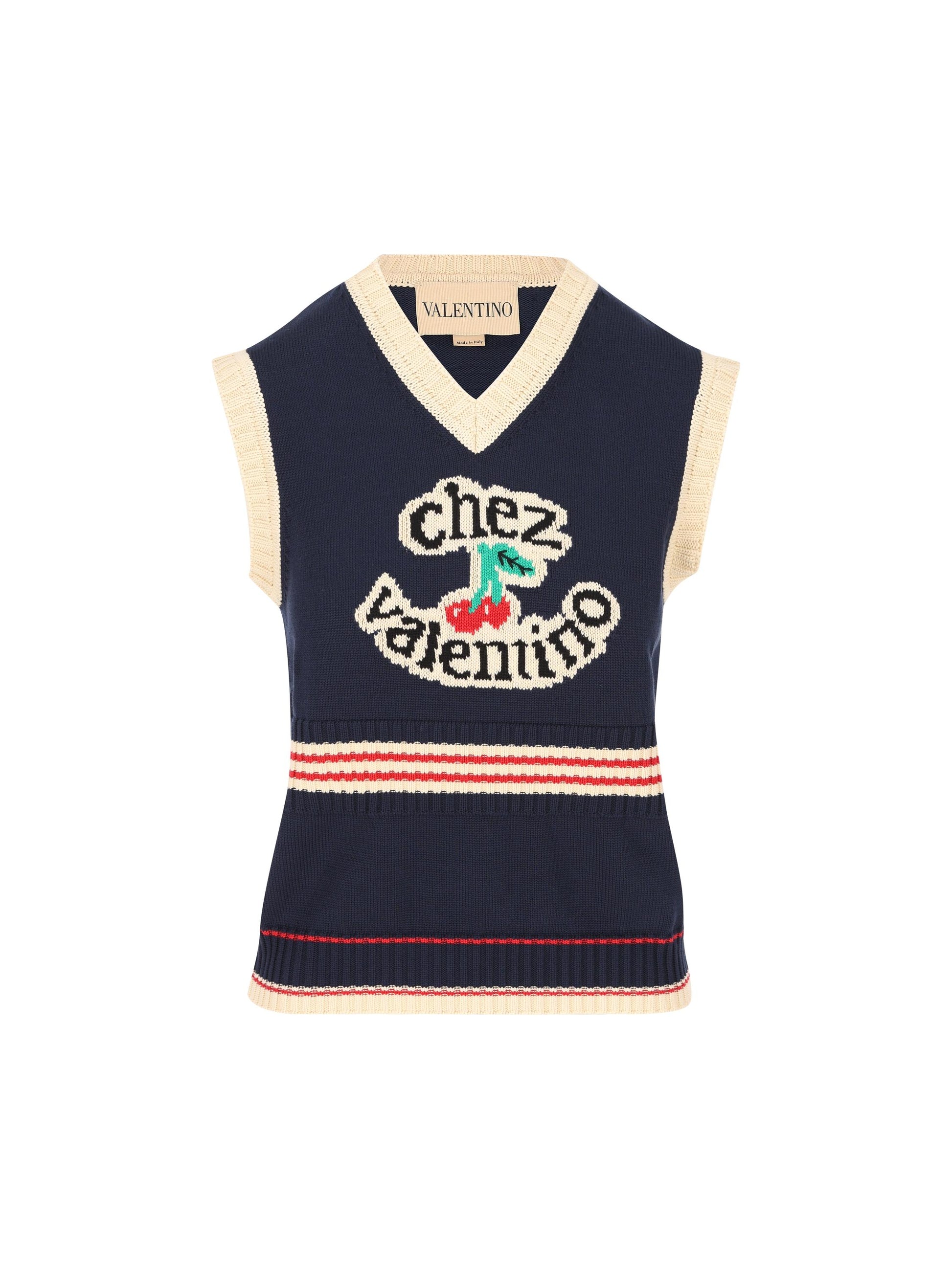 Gilet realizzato in cotone. 7B3KM06E9HM 0W6 VALENTINO GARAVANI 