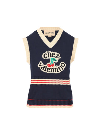 Gilet realizzato in cotone. 7B3KM06E9HM 0W6 VALENTINO GARAVANI 