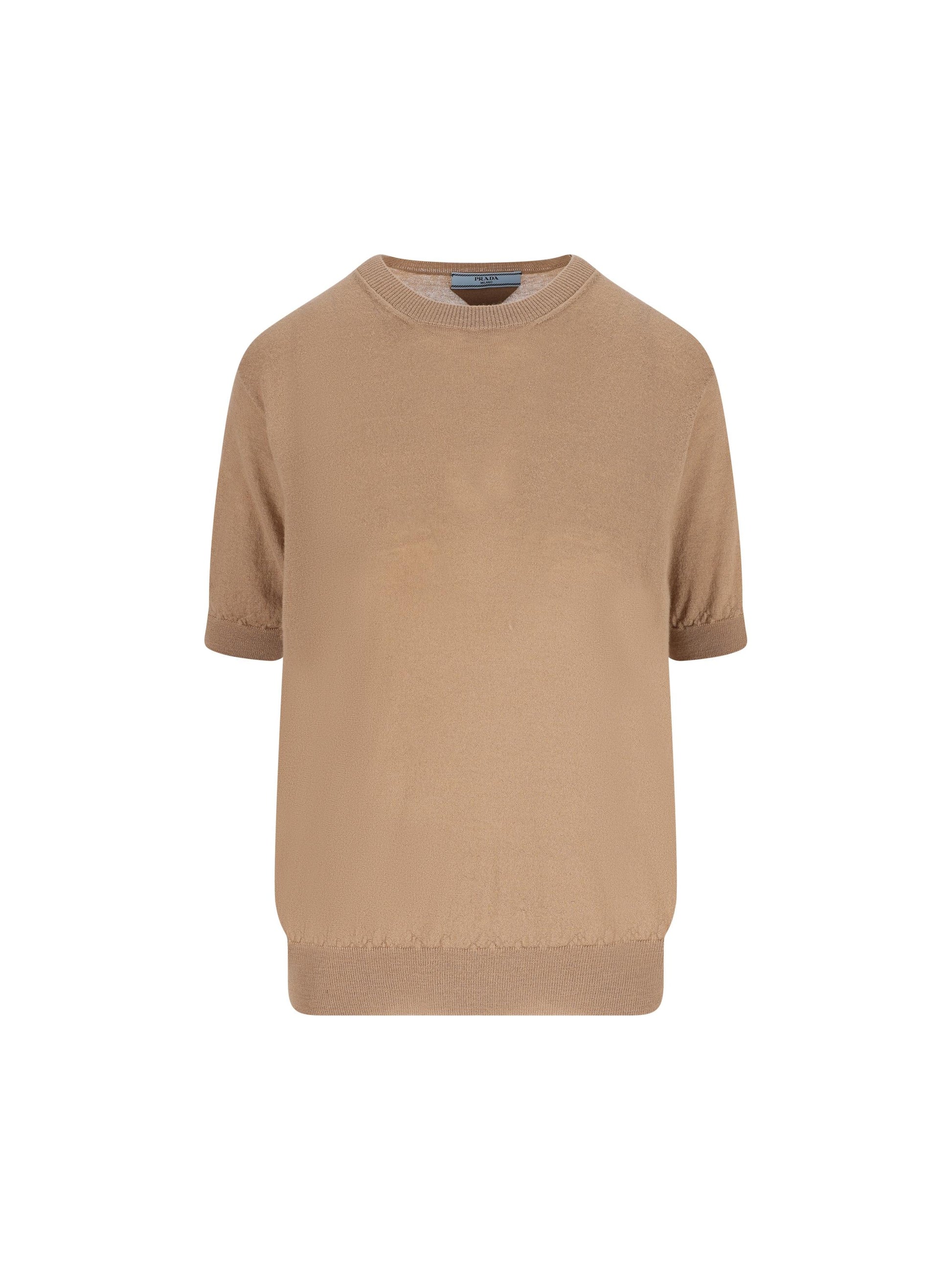 Maniche corte in cashmere. P24D2Q 17O0F0040 PRADA 