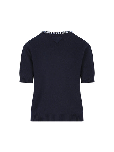 Maglia realizzata in lana e cashmere. P24V2B 18M6F0008 PRADA 