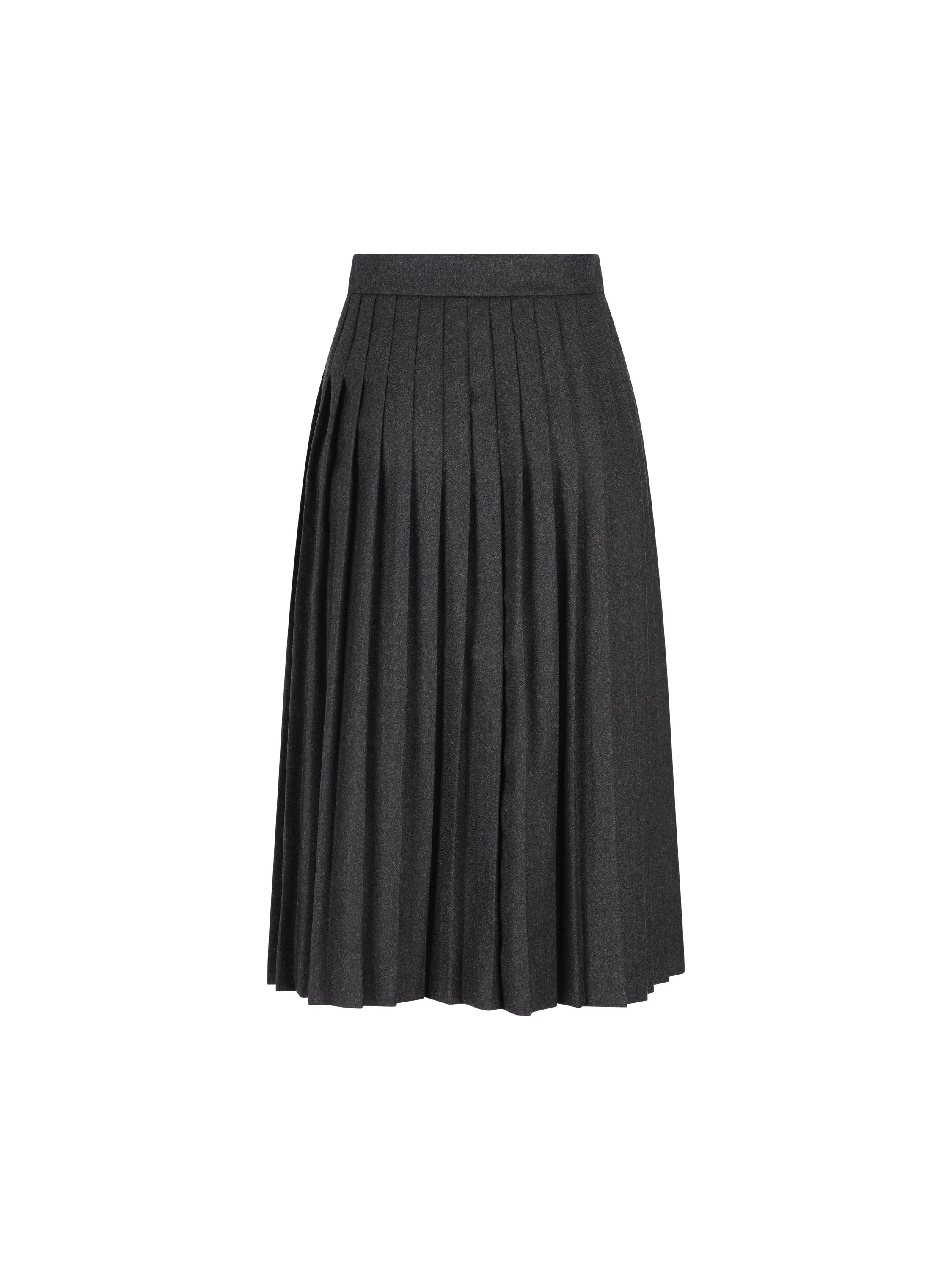 PRADA Pleated Wool Skirt- Franzkraler.com