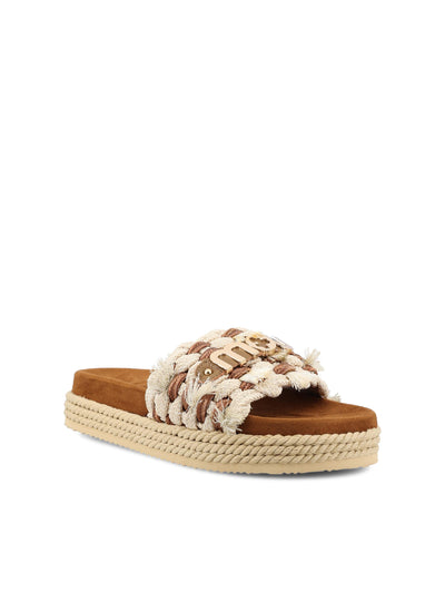 Sandali realizzati in corda. SW451008K BEI MOU 