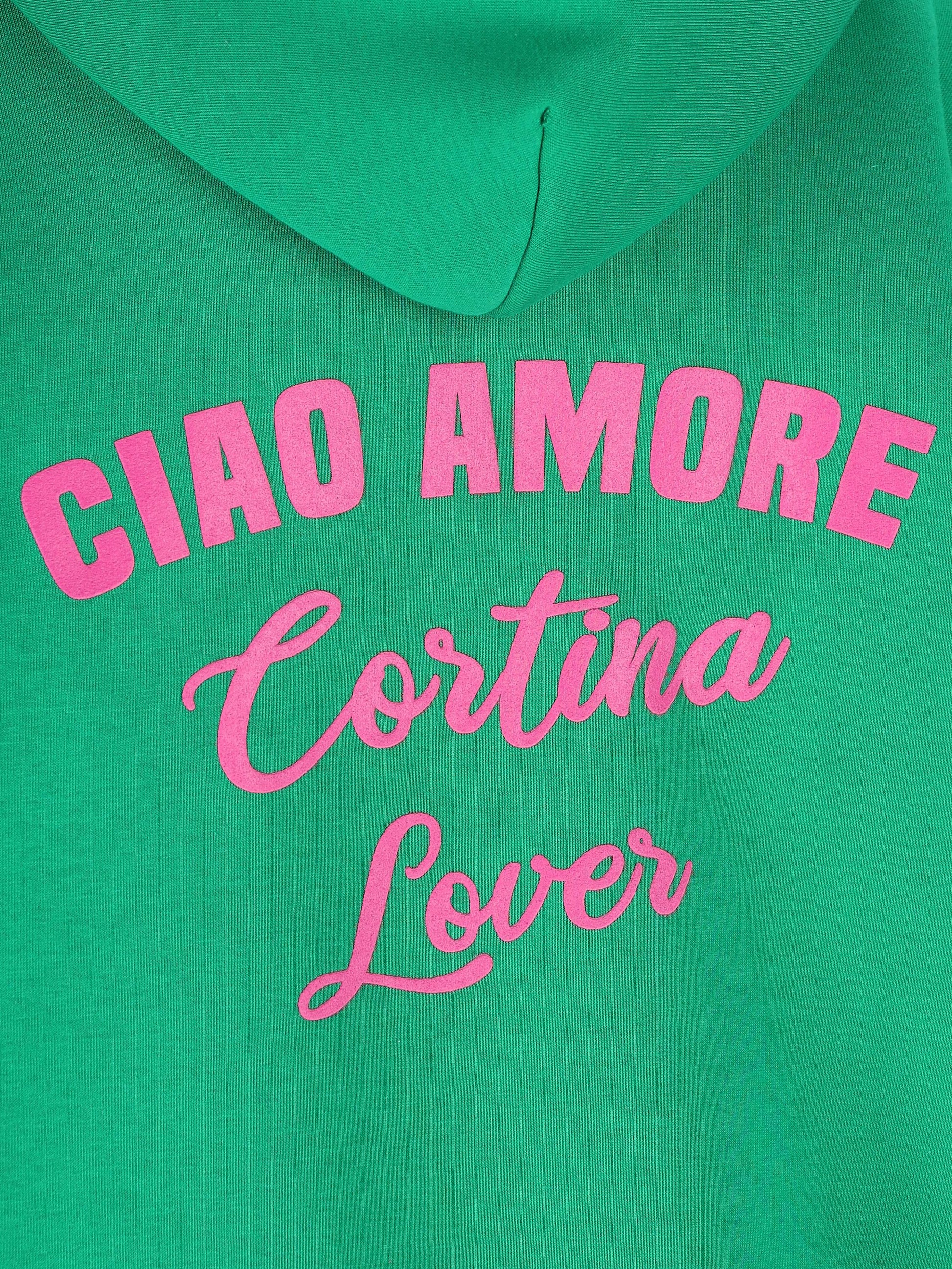 Felpa con cappiccio Ciao Amore Cortina Lover F25ET2322K 12 GIADA BENINCASA 