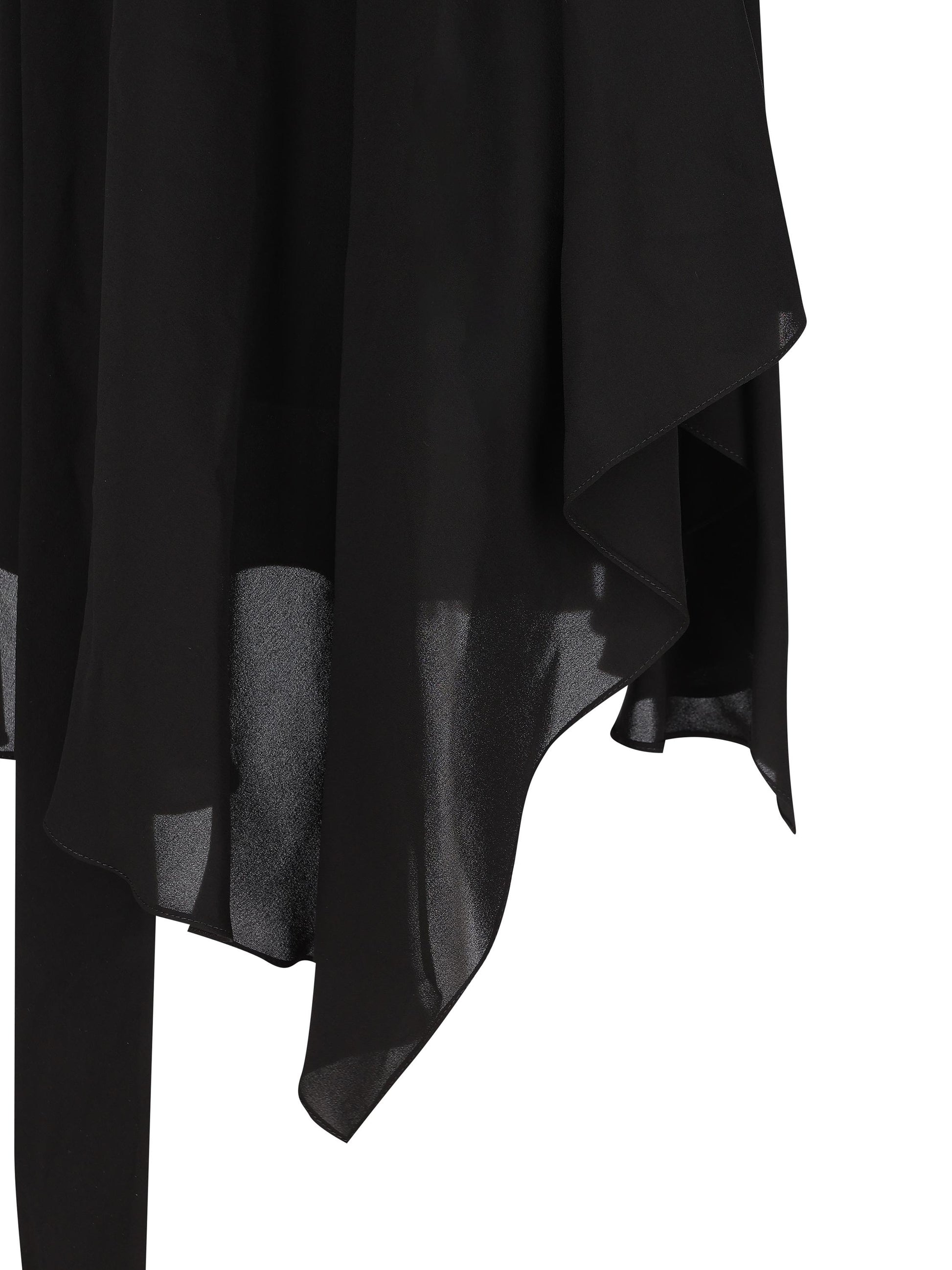 Blusa in georgette di seta effetto slavato con foulard 839280 TIN131000 BALENCIAGA 